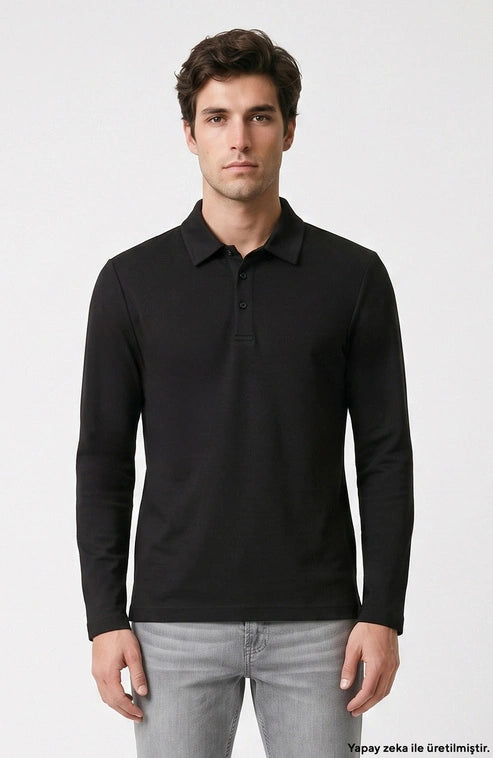 MEN'S Polo collar interlock t-shirt