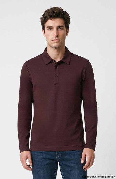MEN'S Polo collar interlock t-shirt