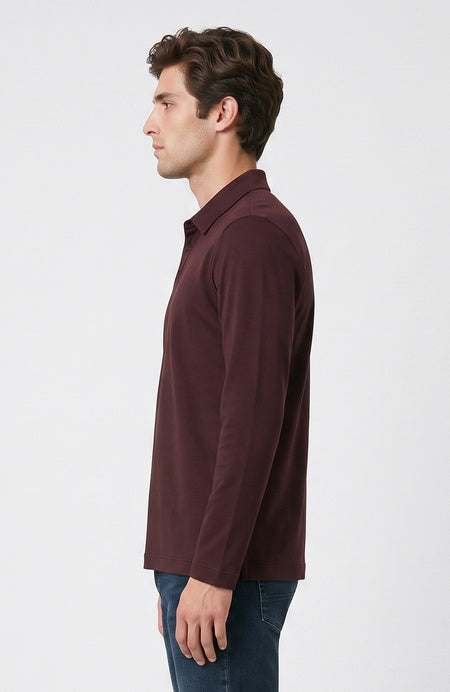 MEN'S Polo collar interlock t-shirt