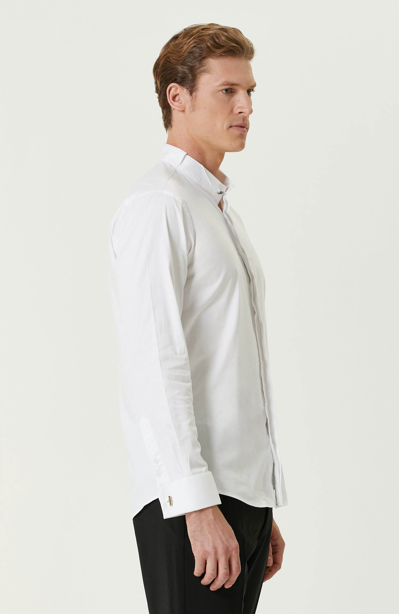 MEN'S White Tuxedo Shirt