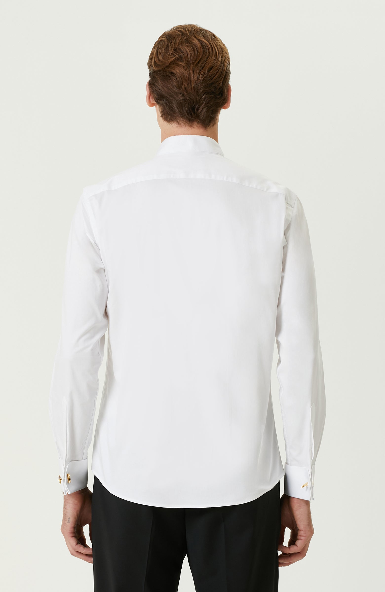 MEN'S White Tuxedo Shirt