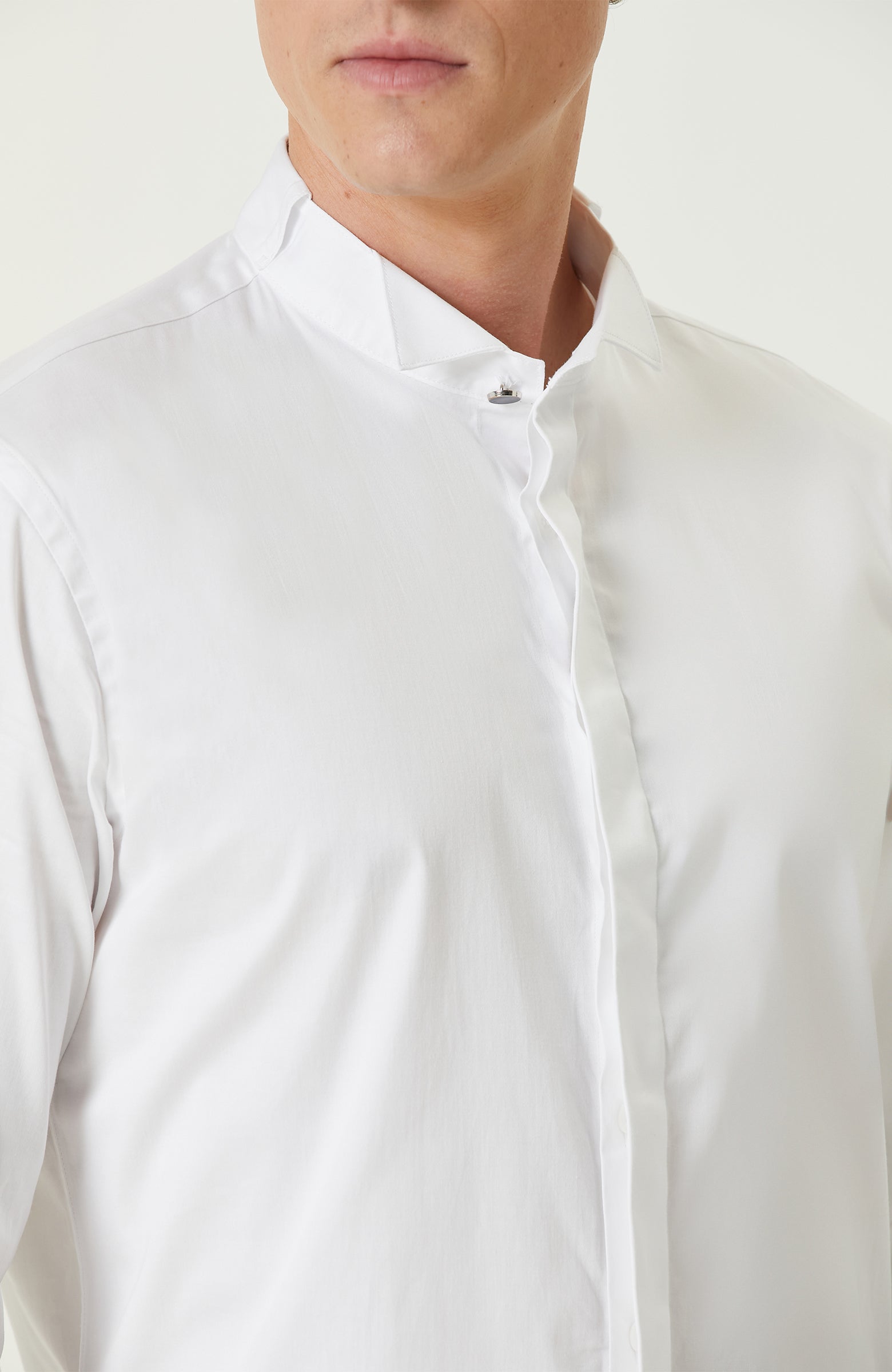 MEN'S White Tuxedo Shirt