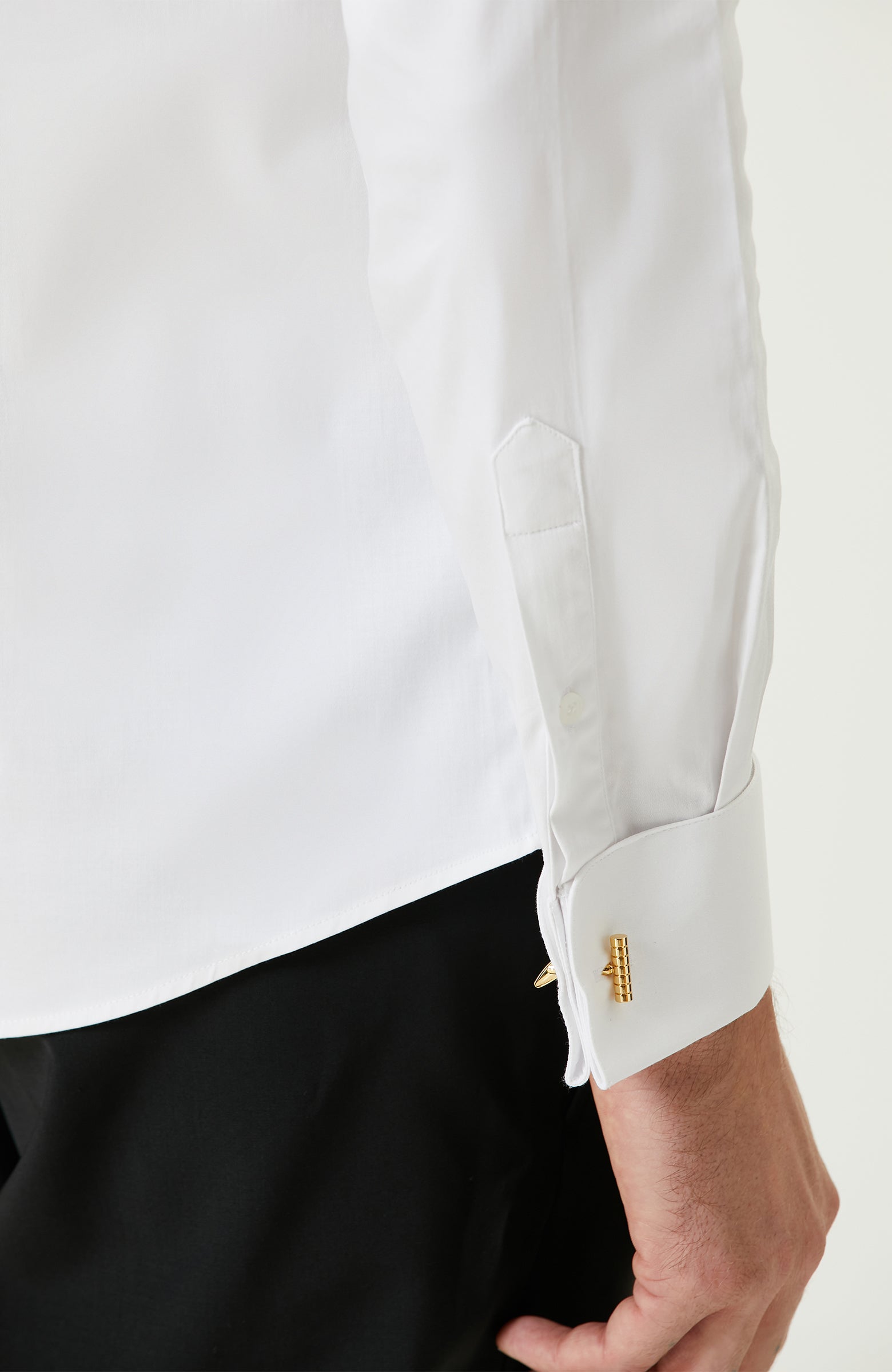 MEN'S White Tuxedo Shirt