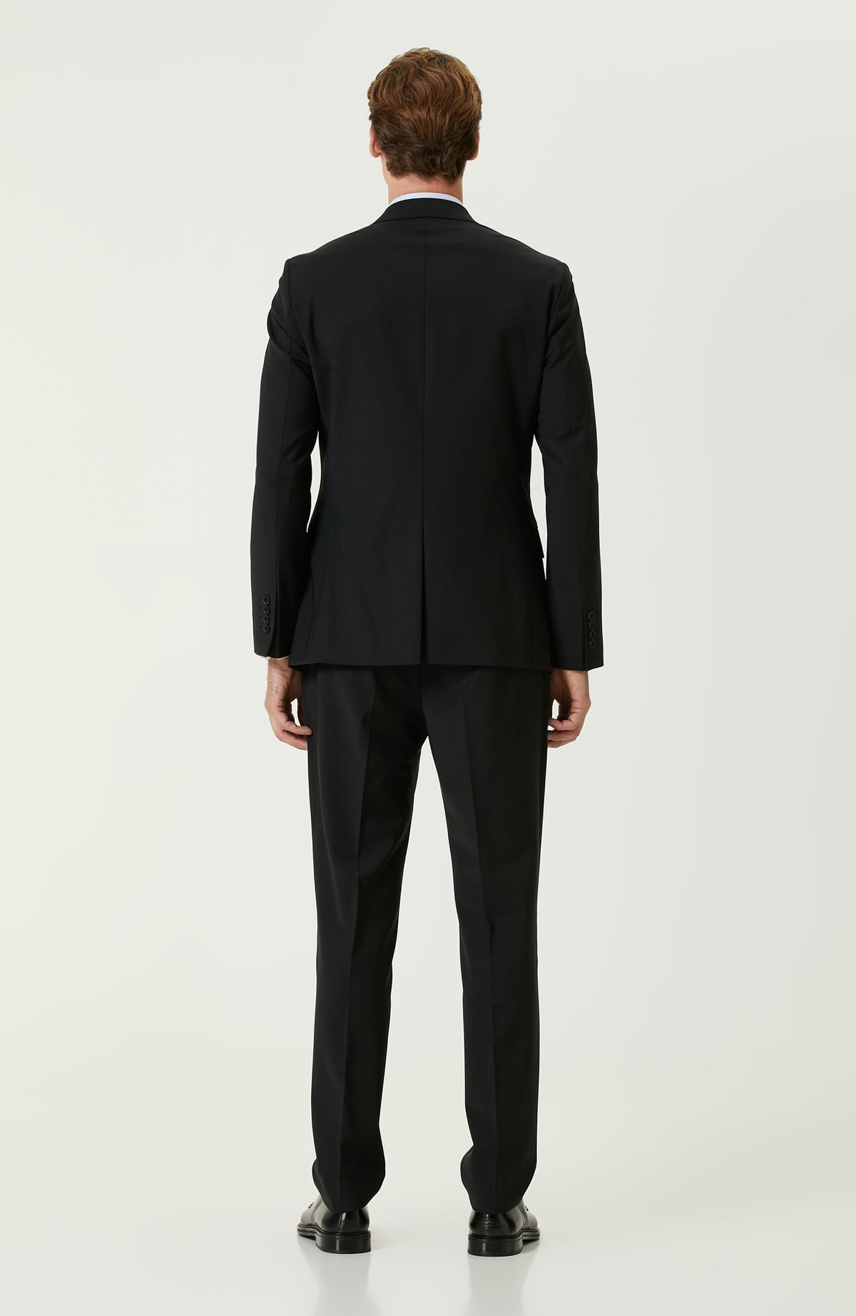 MEN'S Black Wool Classic Suit