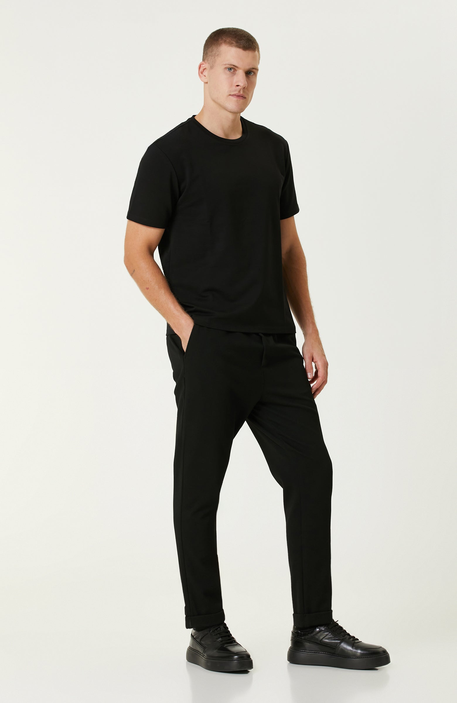 MEN'S N-Tech Black Basic T-Shirt