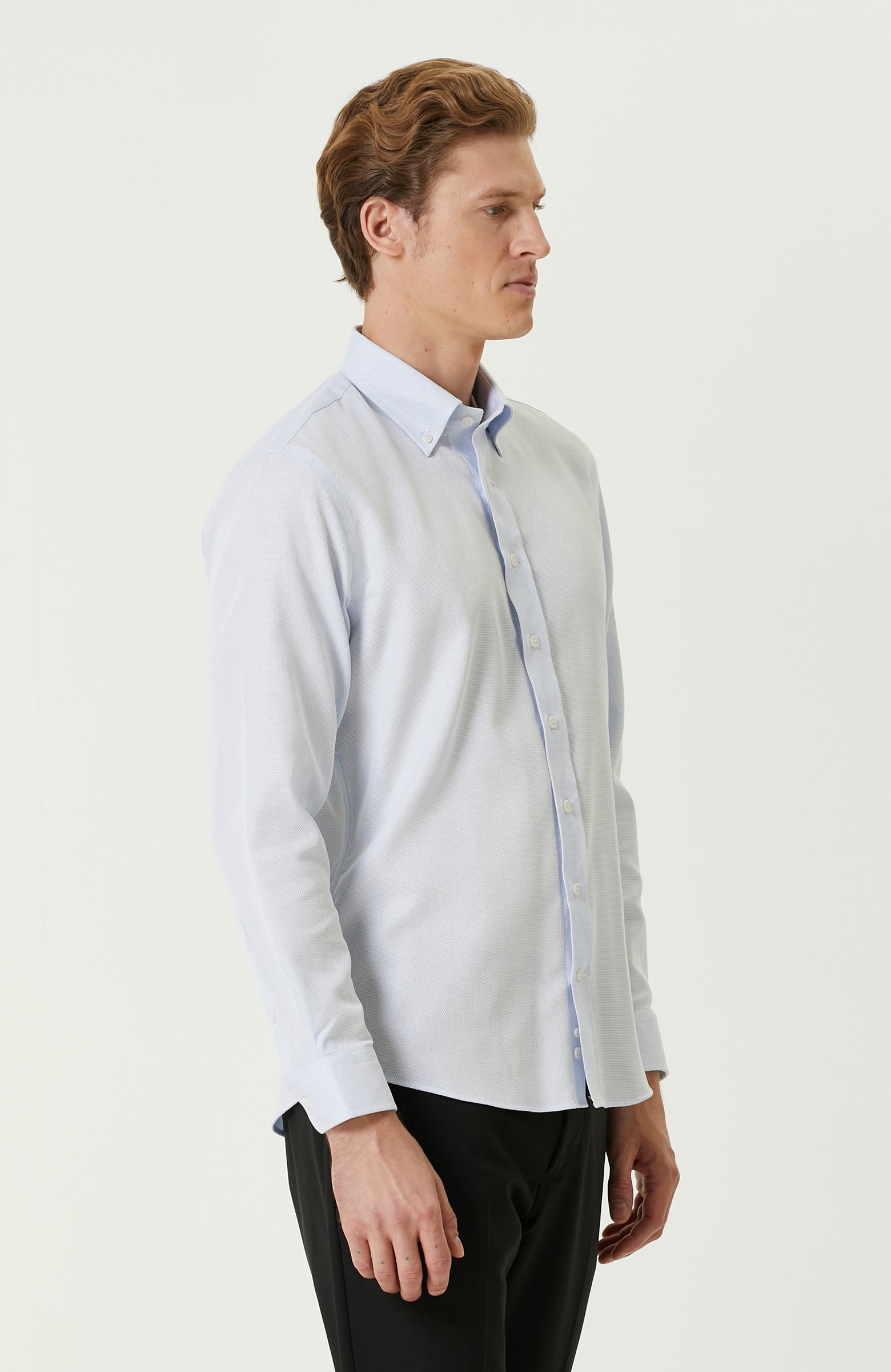 MEN'S Light Blue Non-Iron Shirt