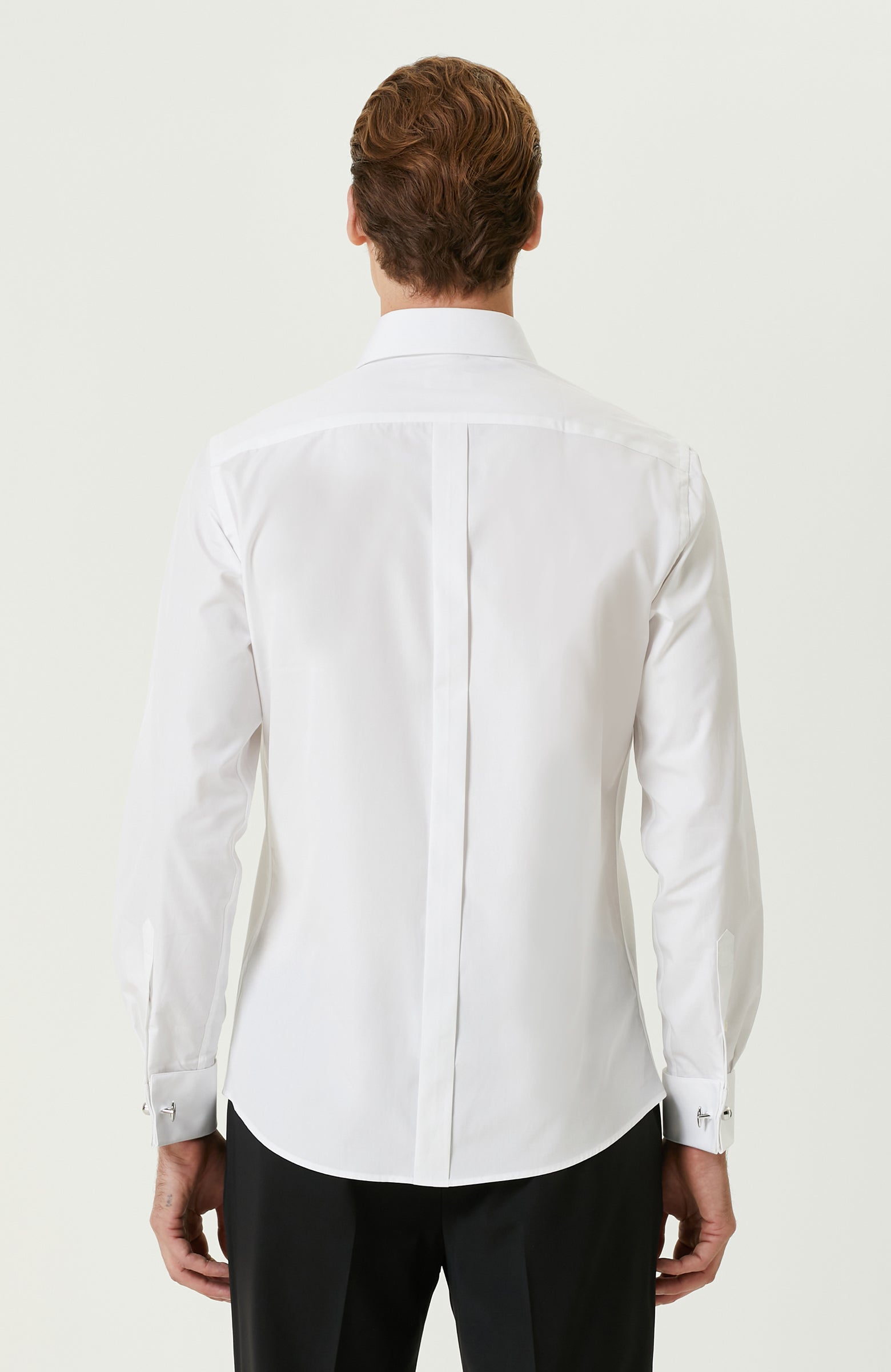 MEN'S White Tuxedo Shirt