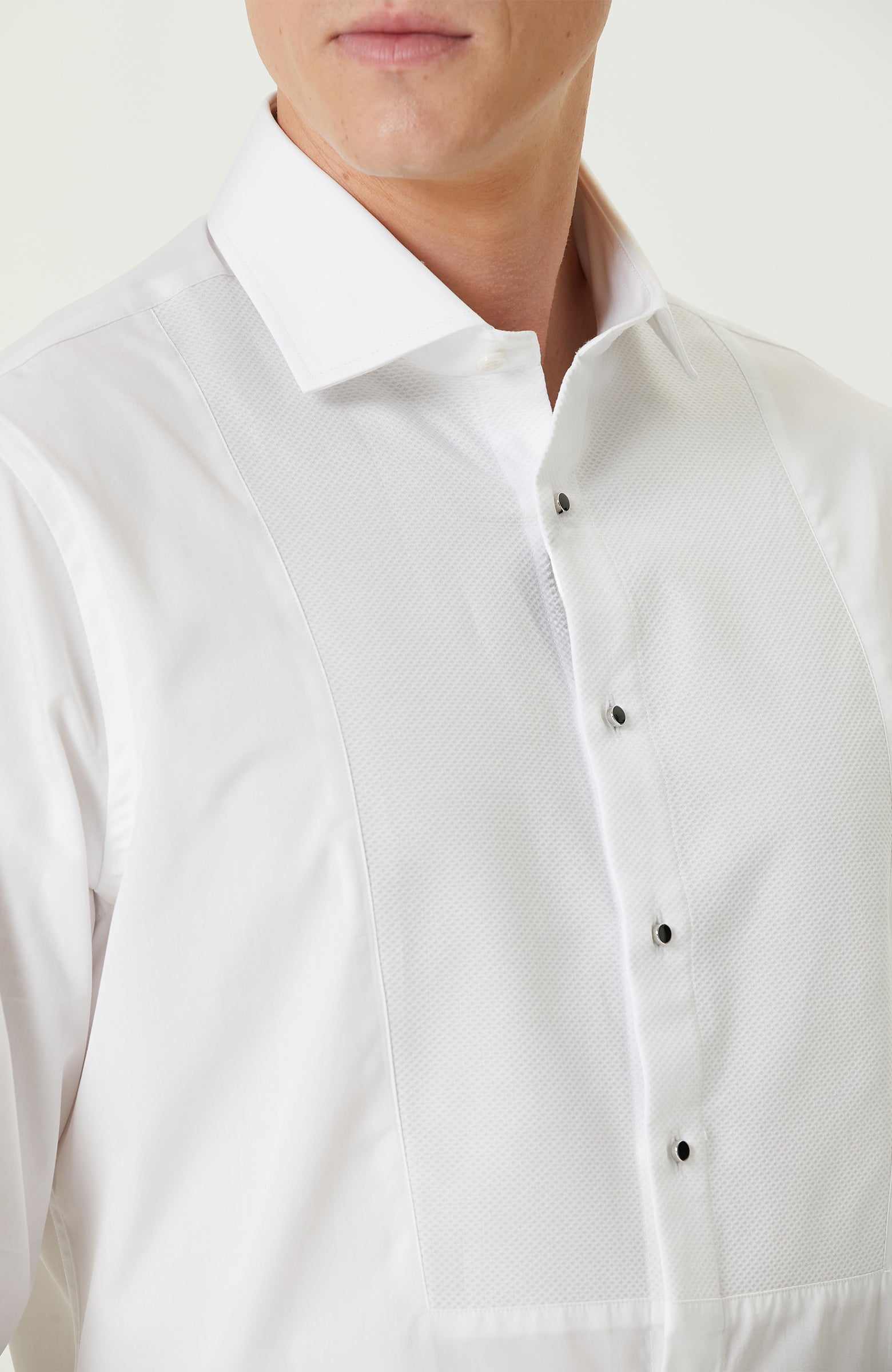 MEN'S White Tuxedo Shirt