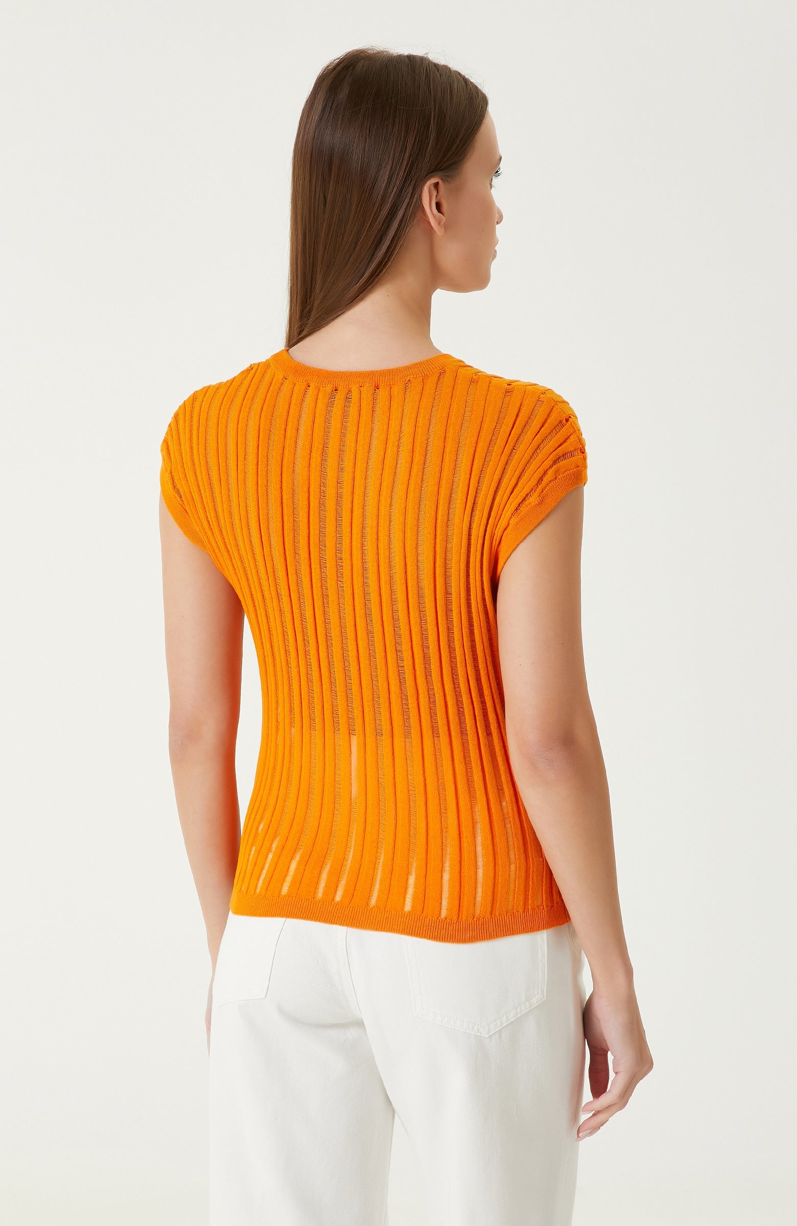 WOMEN'S orange sweater