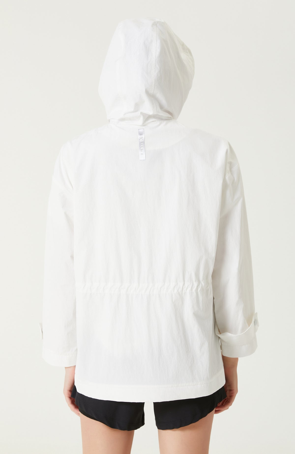 WOMEN'S White Hooded Coat