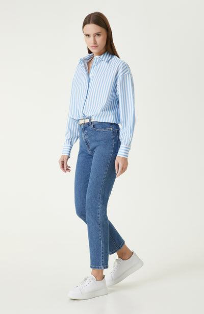 WOMEN'S Open indigo Denim Pants