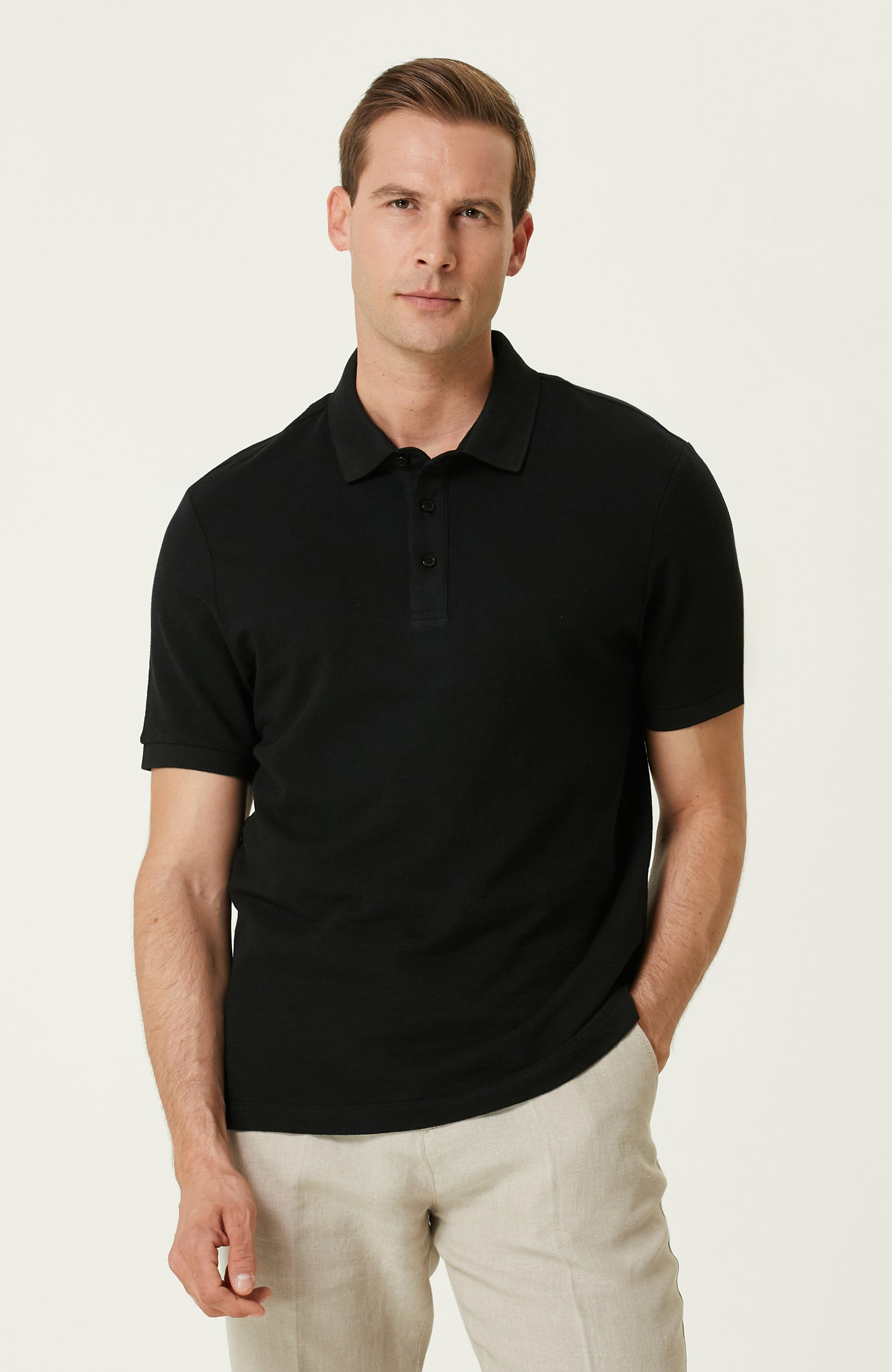 MEN'S Black Polo T-Shirt