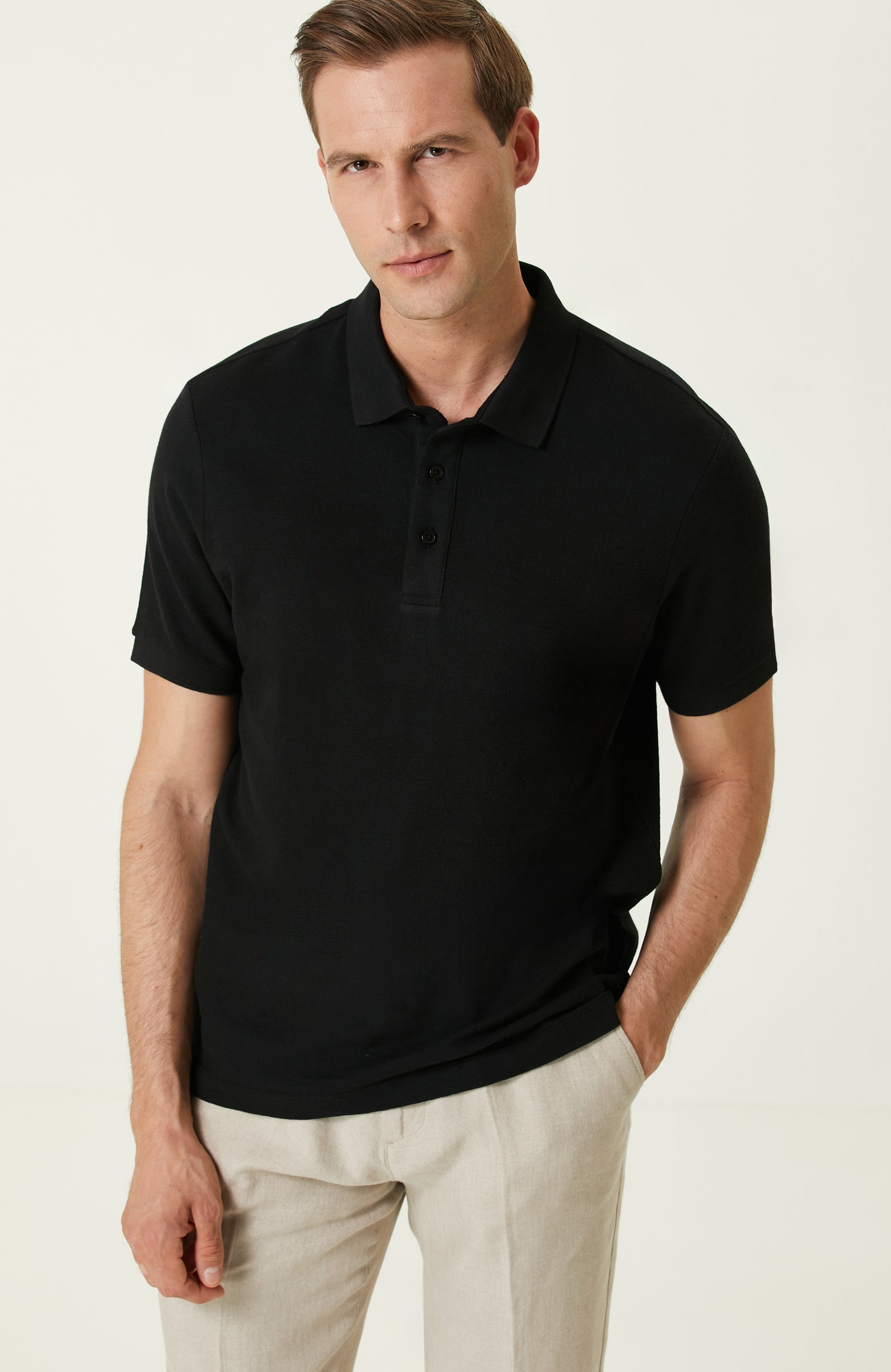 MEN'S Black Polo T-Shirt