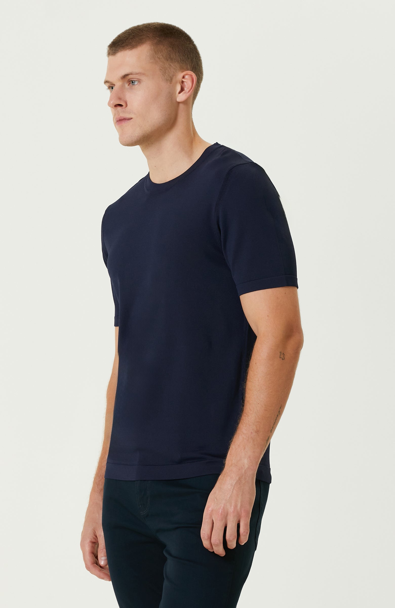 MEN'S Navy Blue Basic Sweater