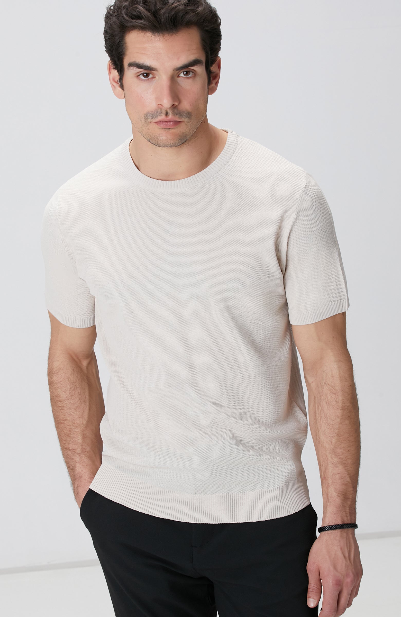 MEN'S Stone Jacquard Sweater