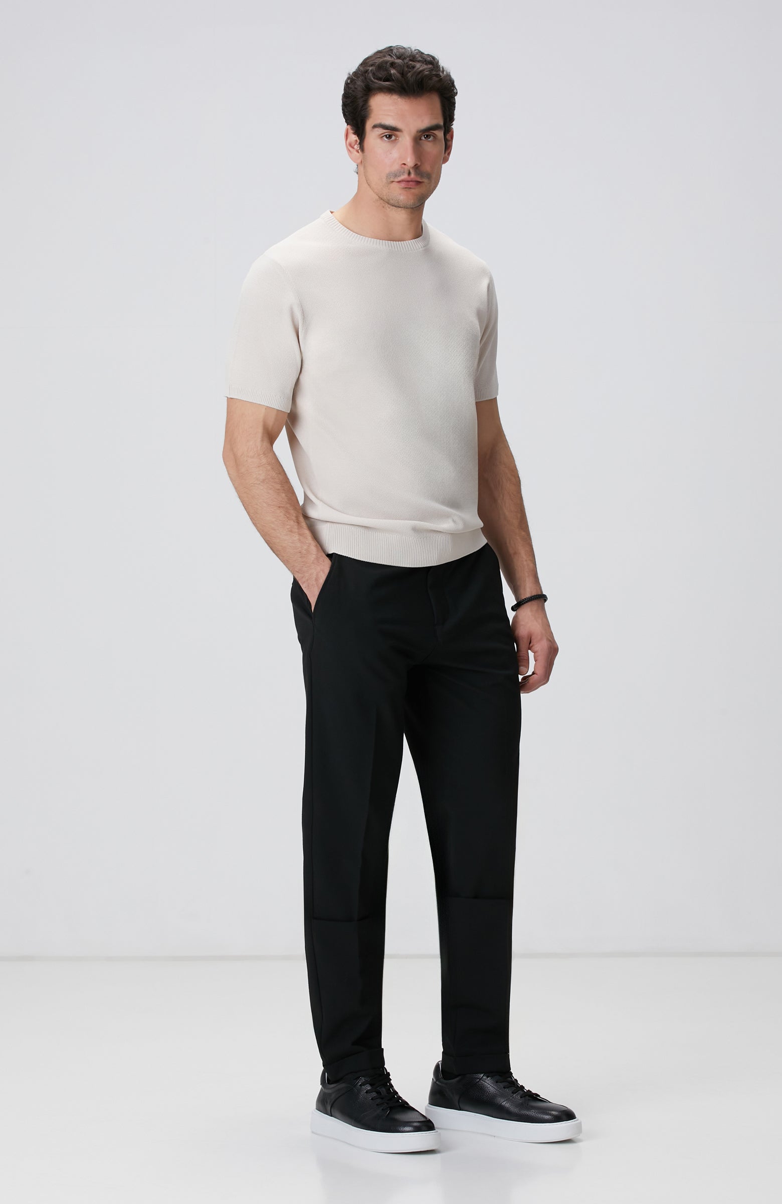 MEN'S Stone Jacquard Sweater