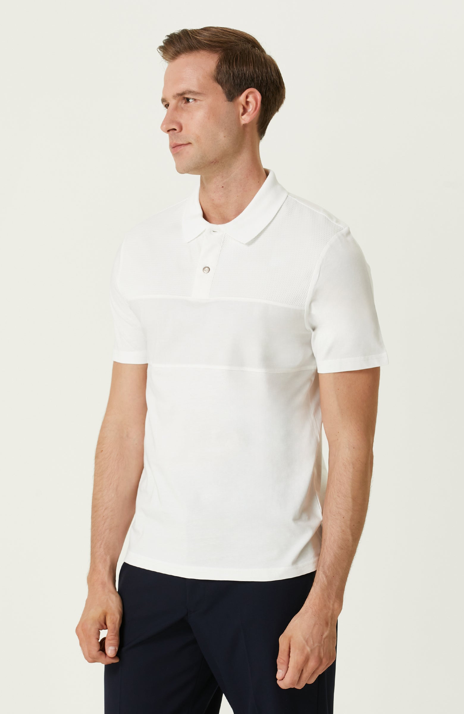 MEN'S Ecru Polo T-shirt