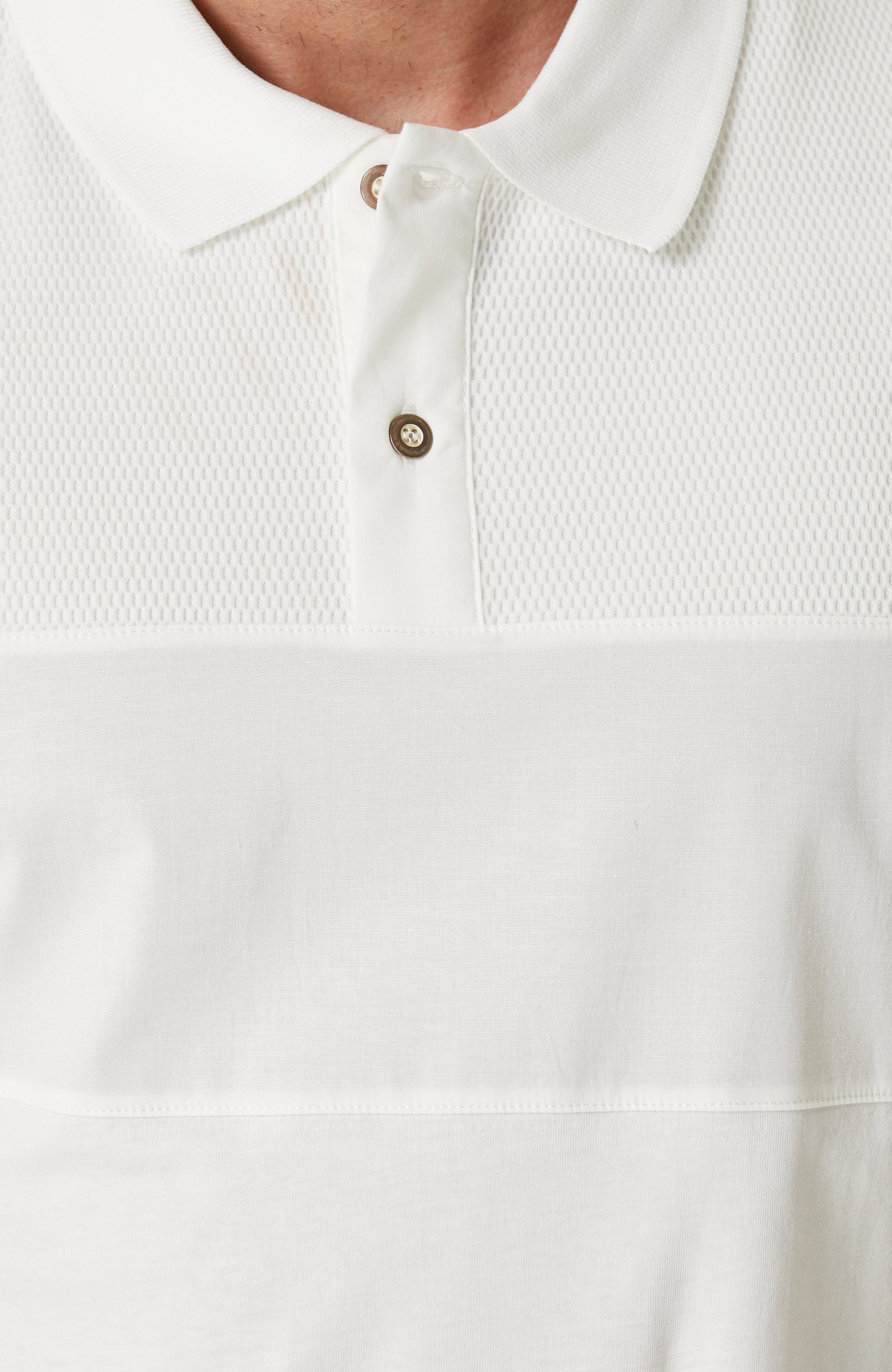 MEN'S Ecru Polo T-shirt