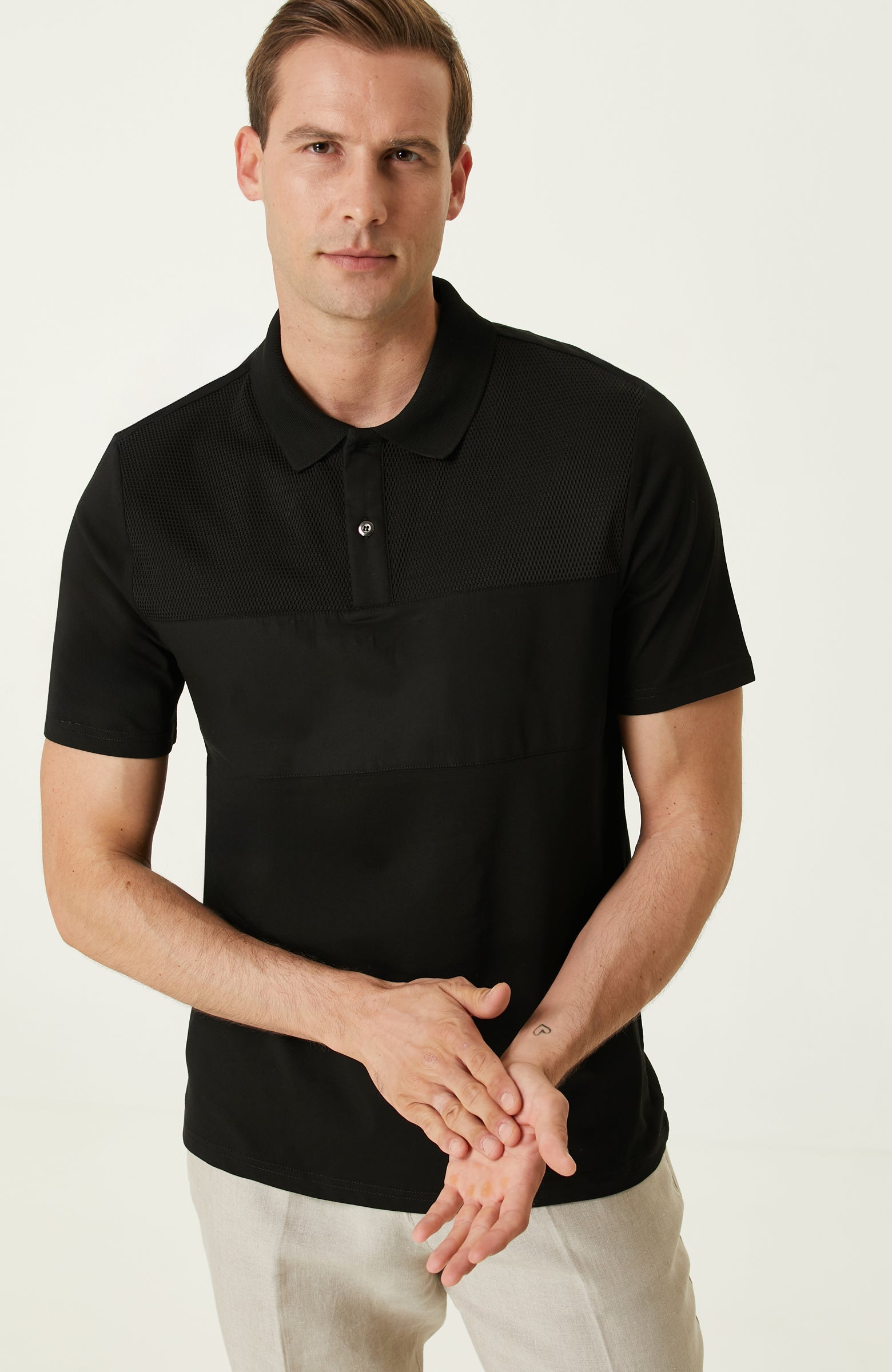 MEN'S Black Polo T-shirt