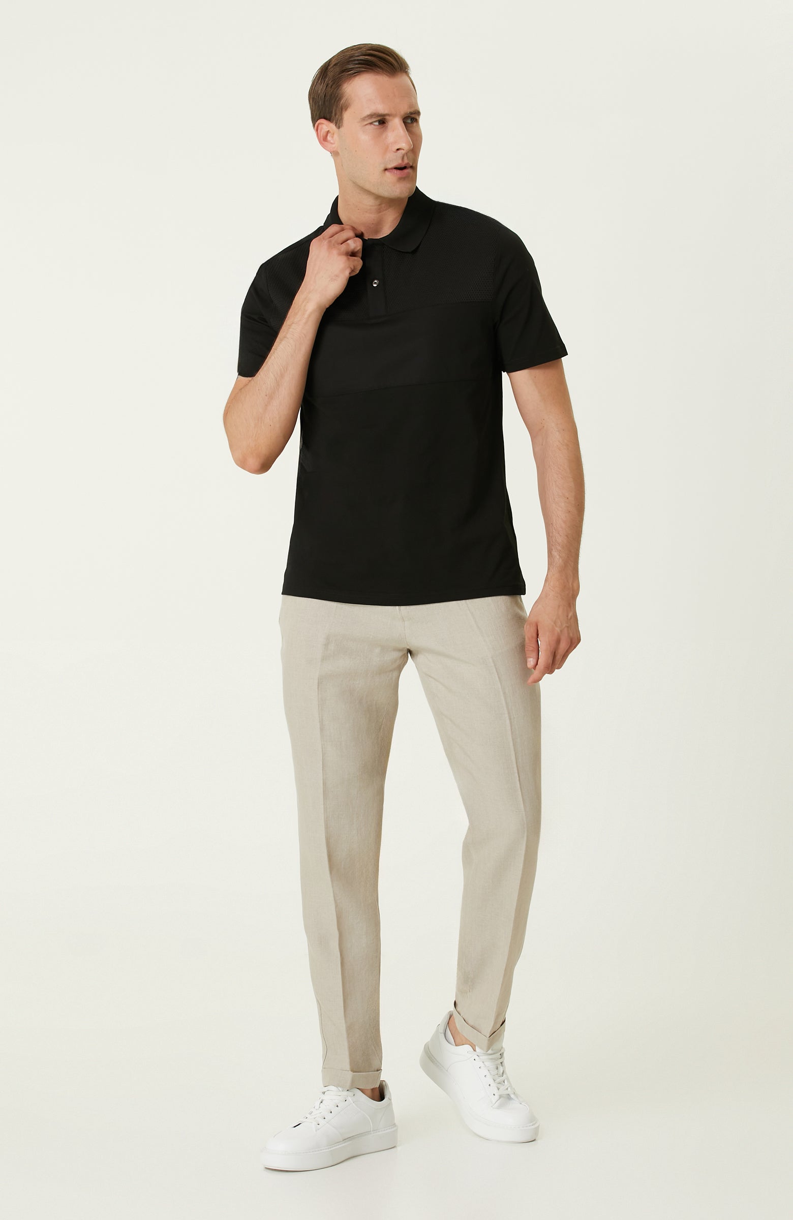 MEN'S Black Polo T-shirt