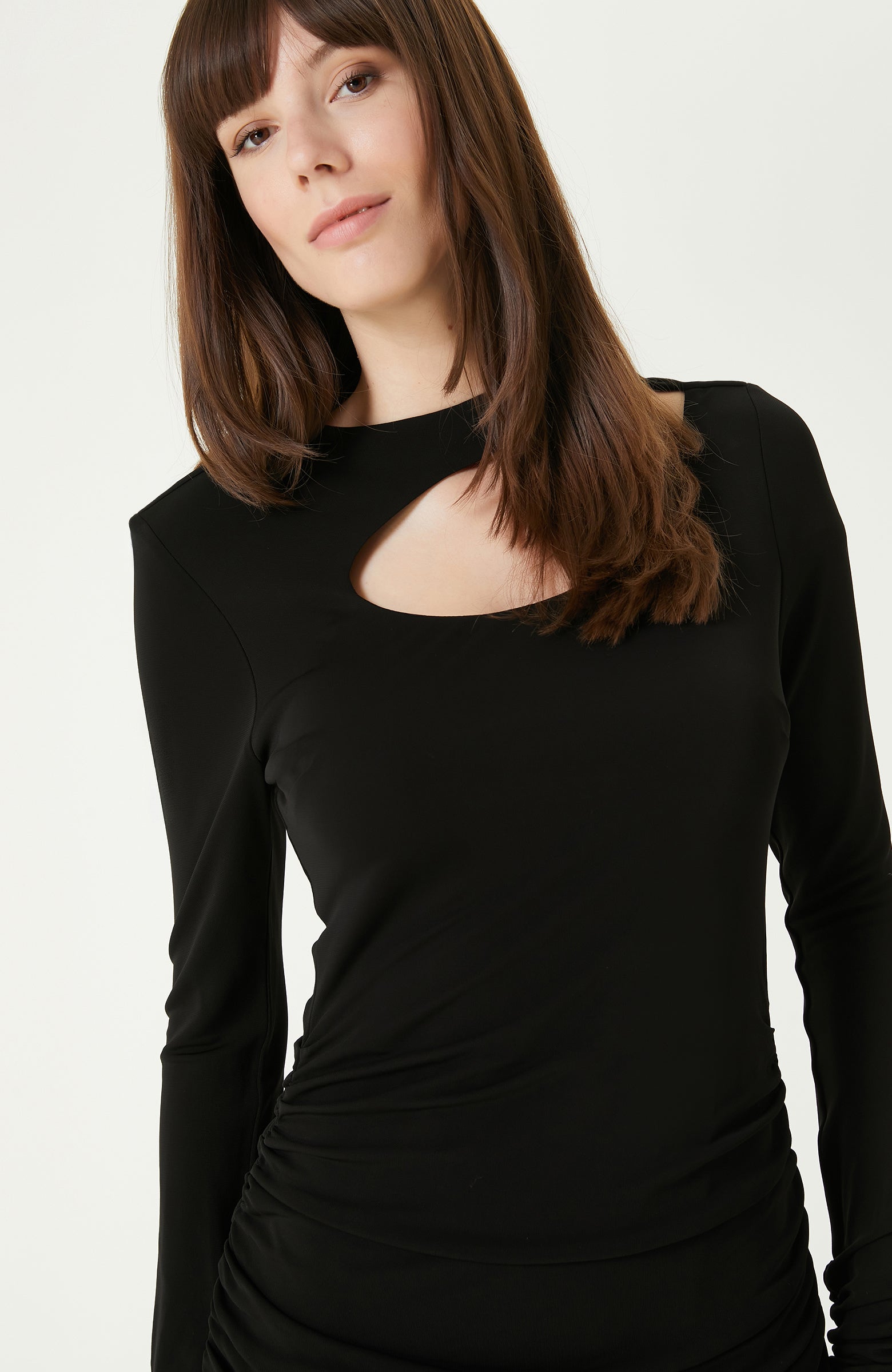 WOMEN'S Black Mid Length Dress