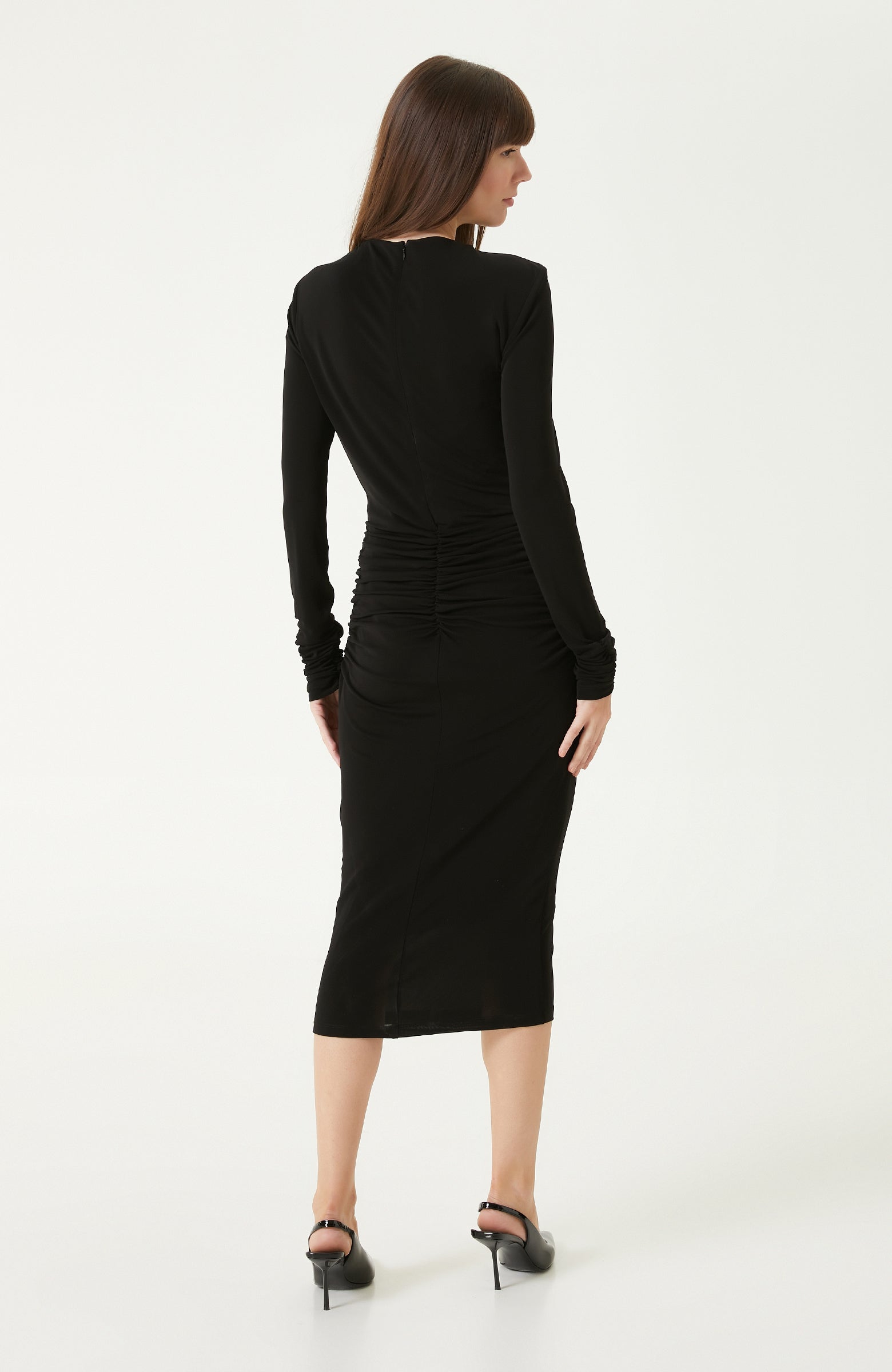 WOMEN'S Black Mid Length Dress