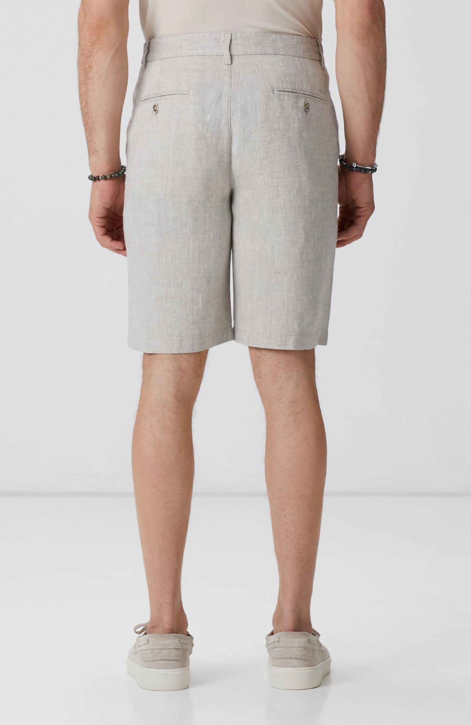 MEN'S Natural Linen Shorts