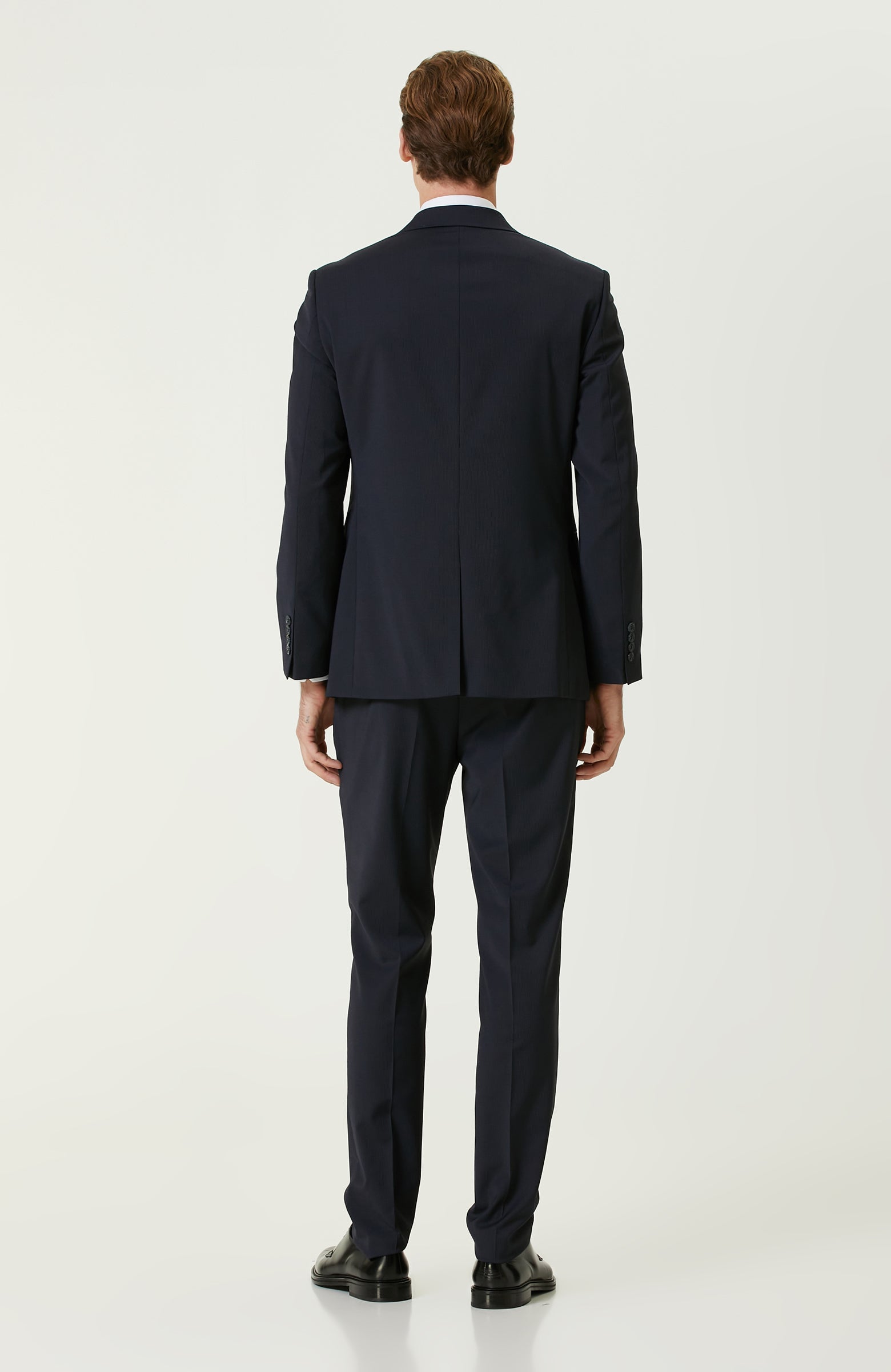 MEN'S Navy Wool Mix Suit