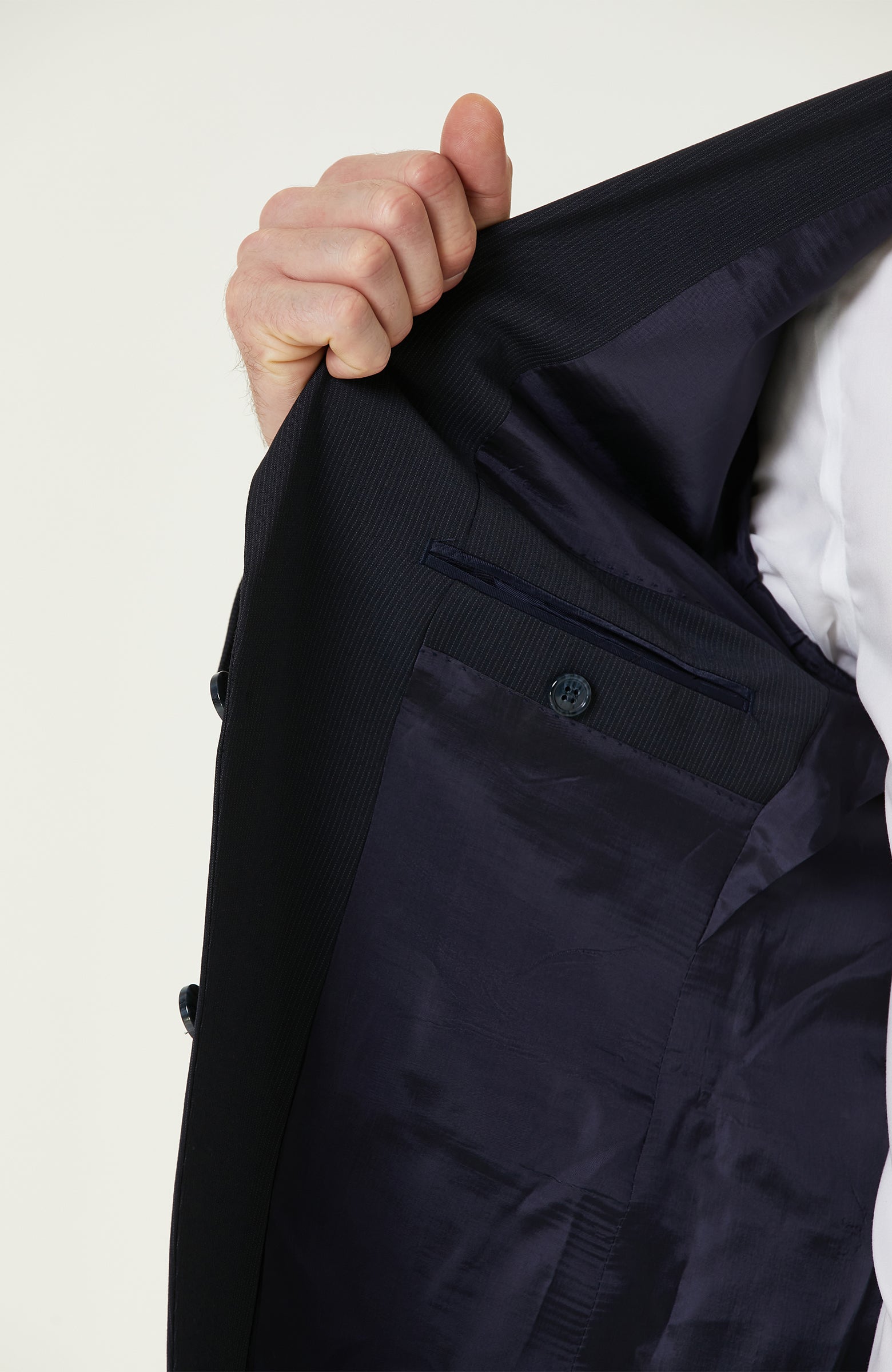 MEN'S Navy Wool Mix Suit
