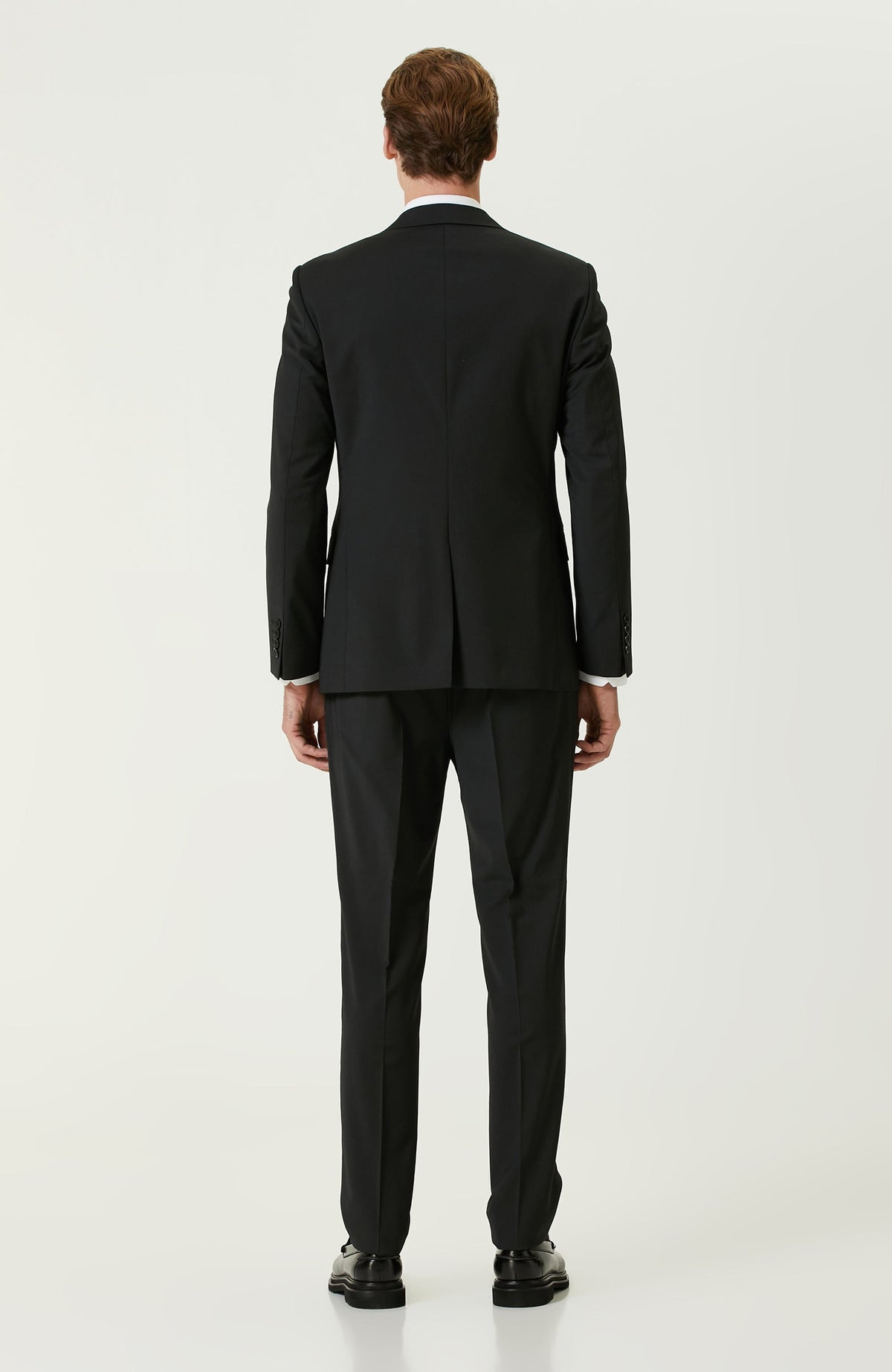 MEN'S Black Wool Mix Suit