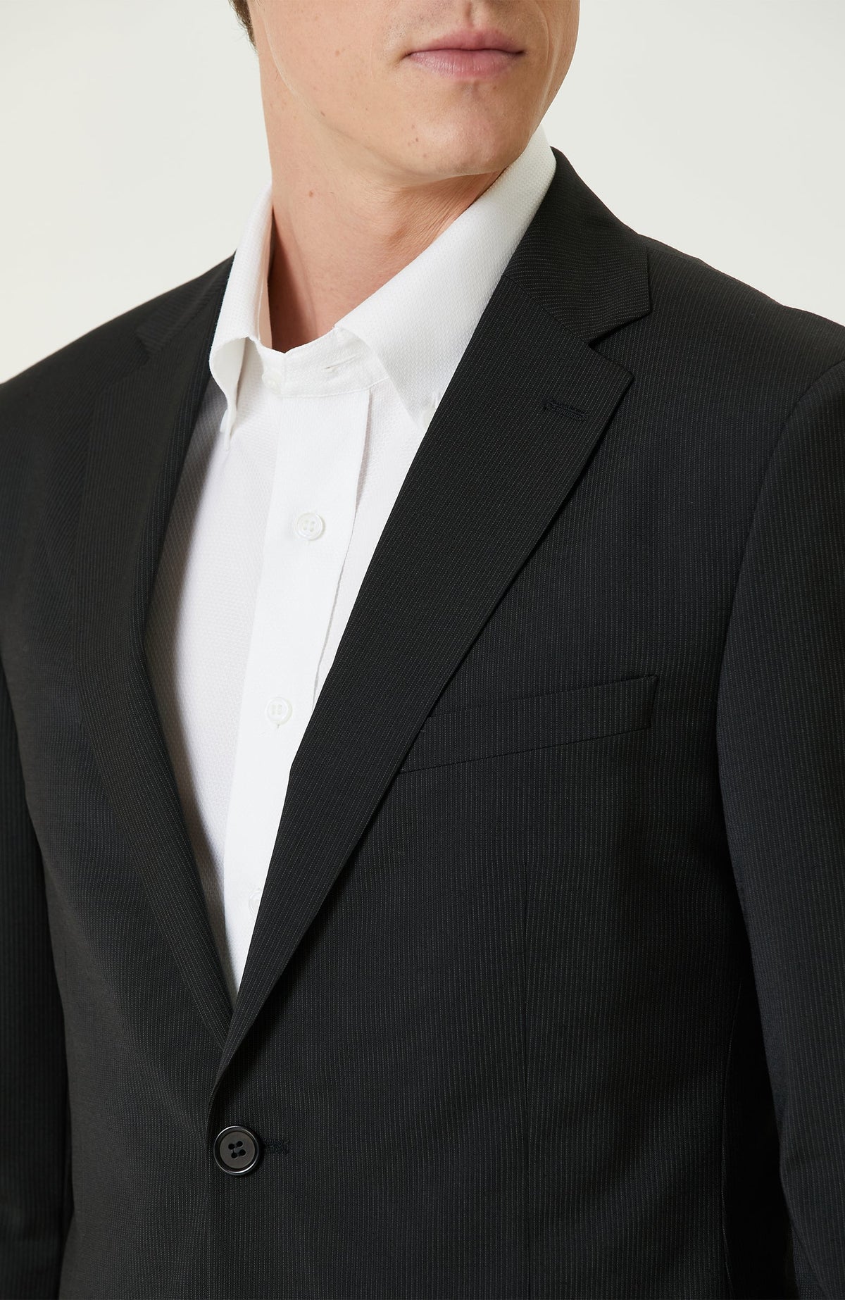 MEN'S Black Wool Mix Suit