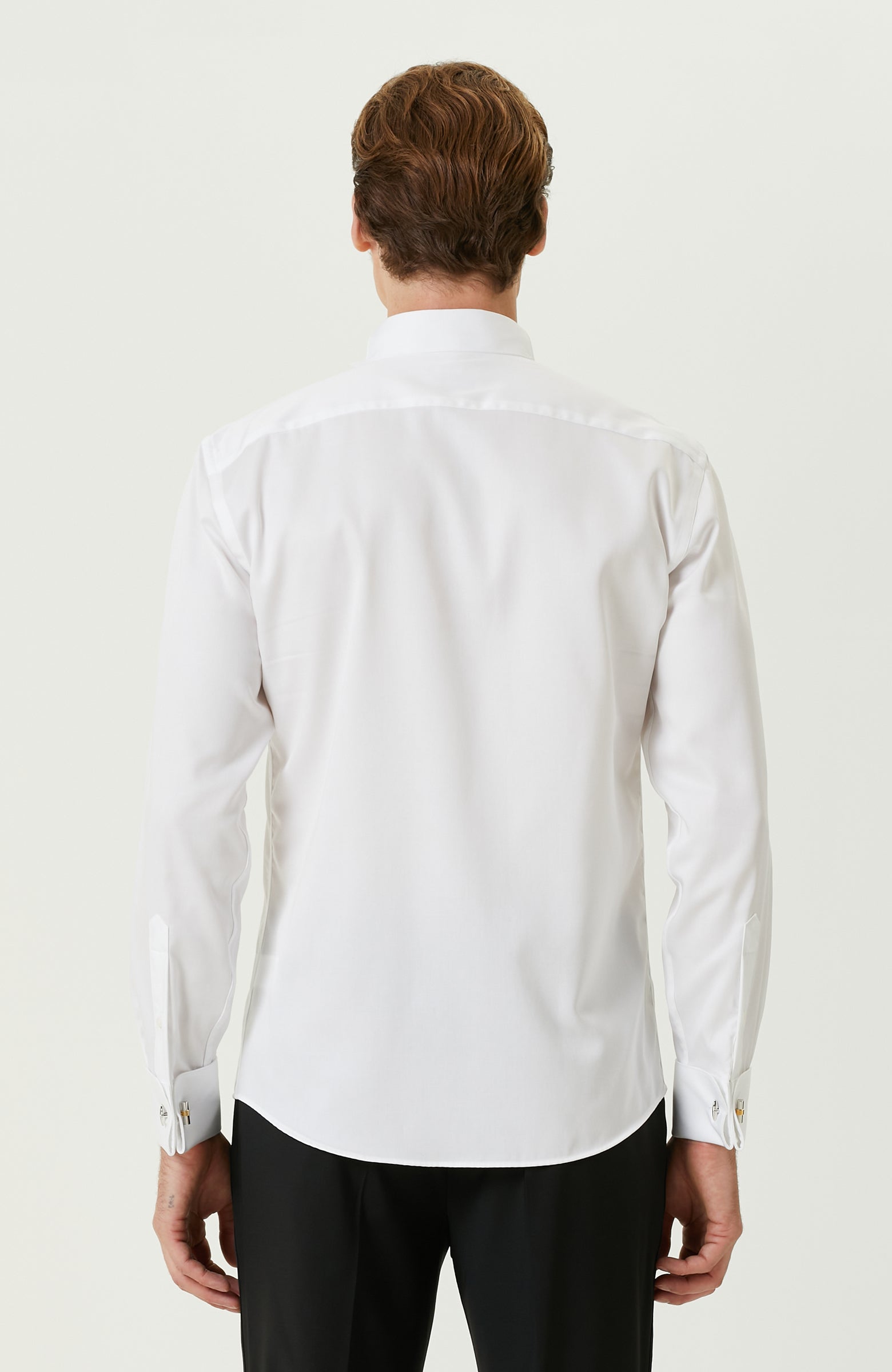 MEN'S Non-Iron White Tuxedo Shirt