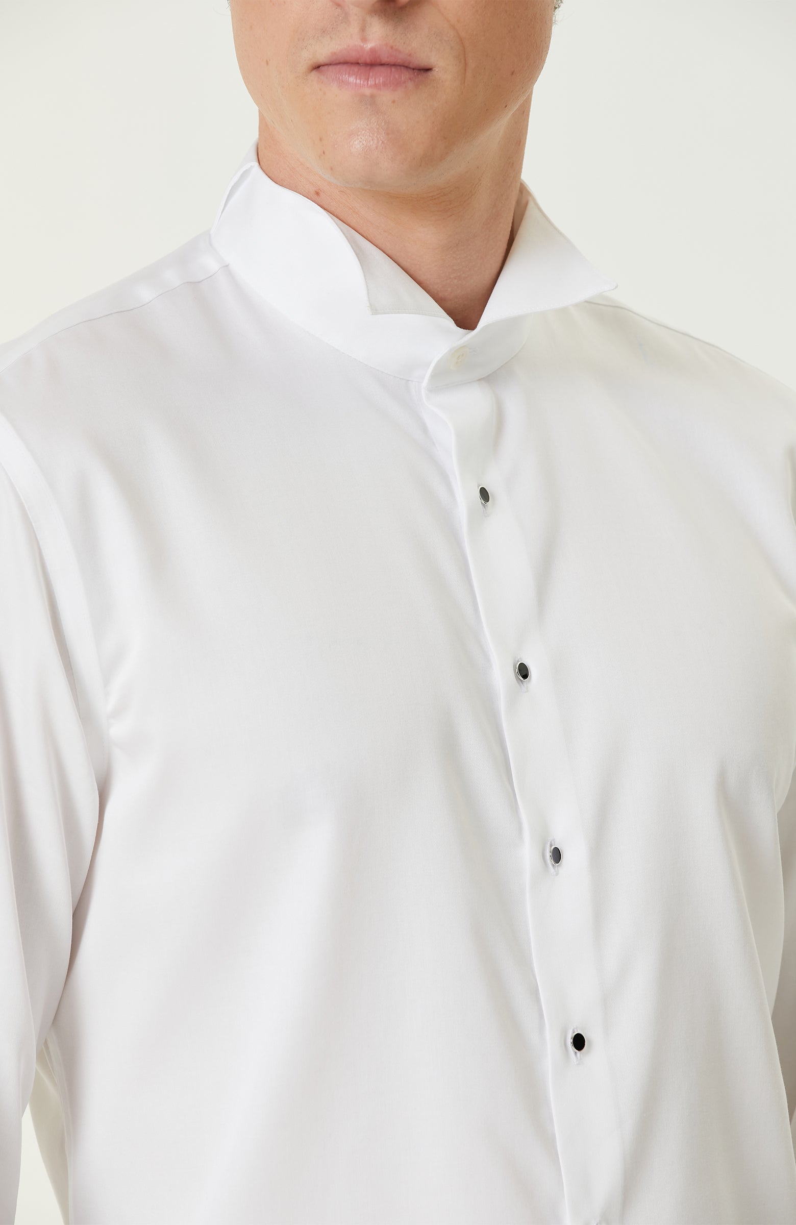 MEN'S Non-Iron White Tuxedo Shirt