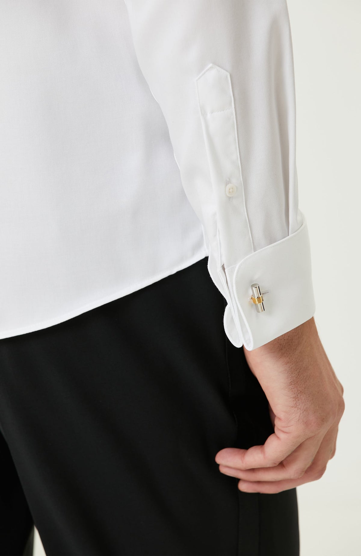 MEN'S Non-Iron White Tuxedo Shirt