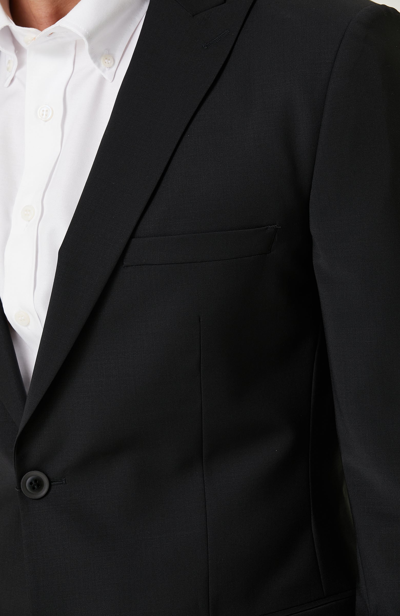 MEN'S Black Wool Classic Suit