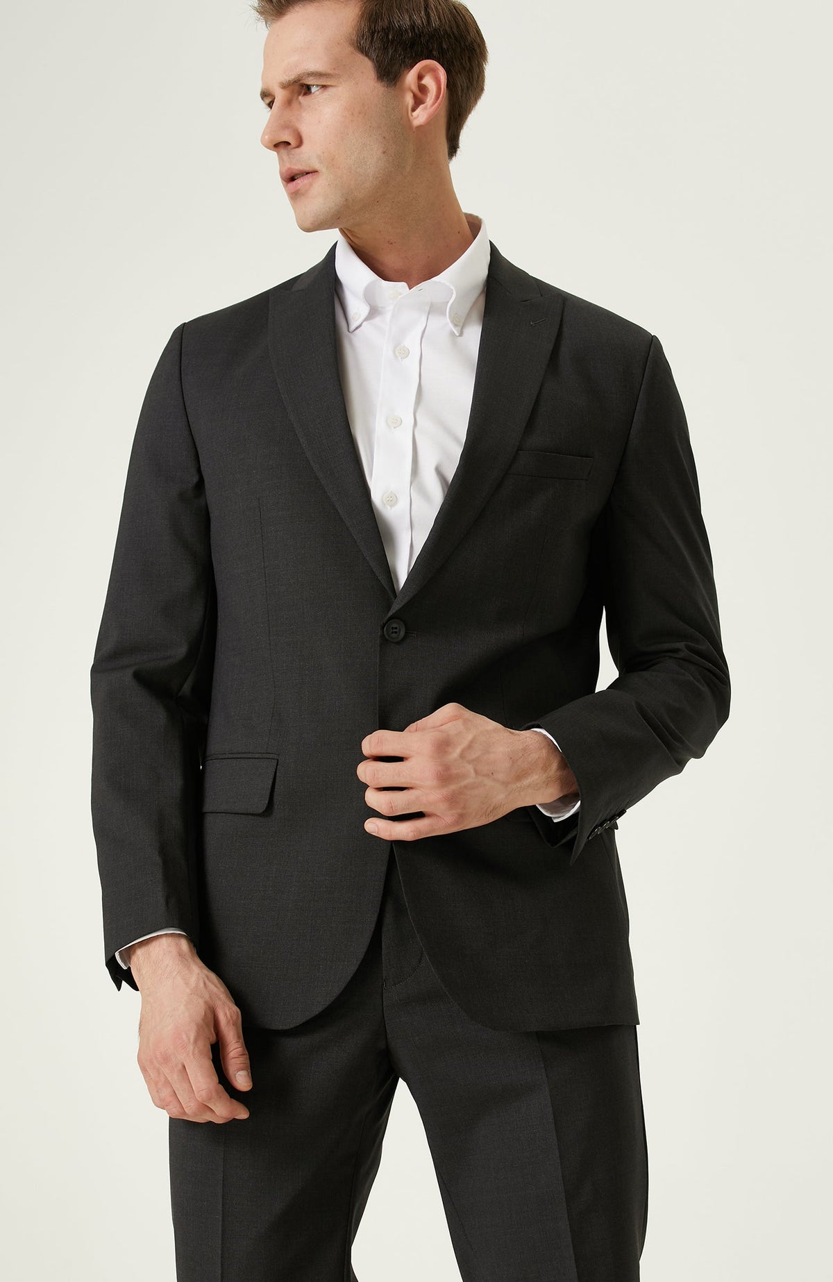 MEN'S Anthracite Wool Suit