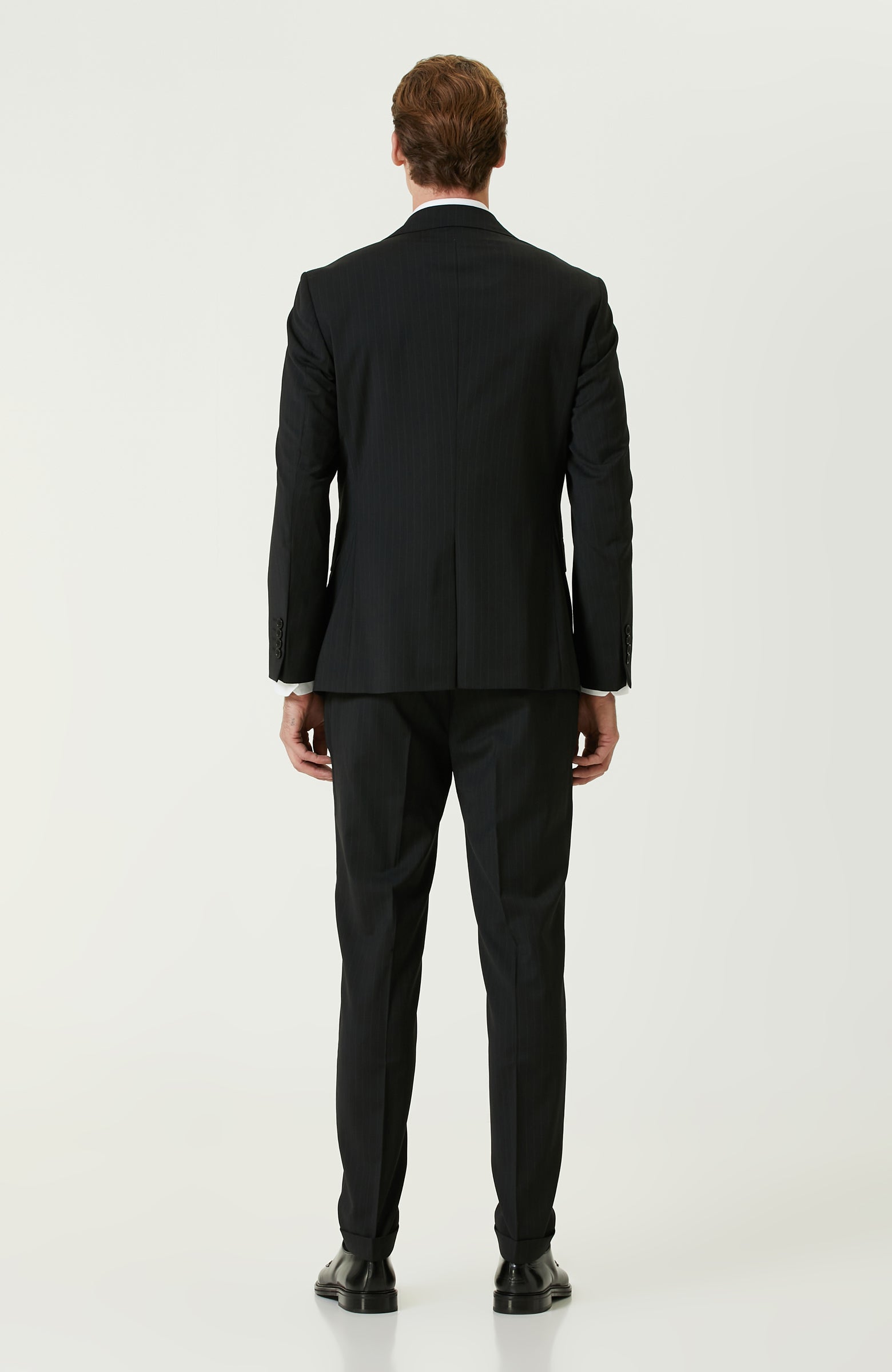 MEN'S Black Wool Mix Suit