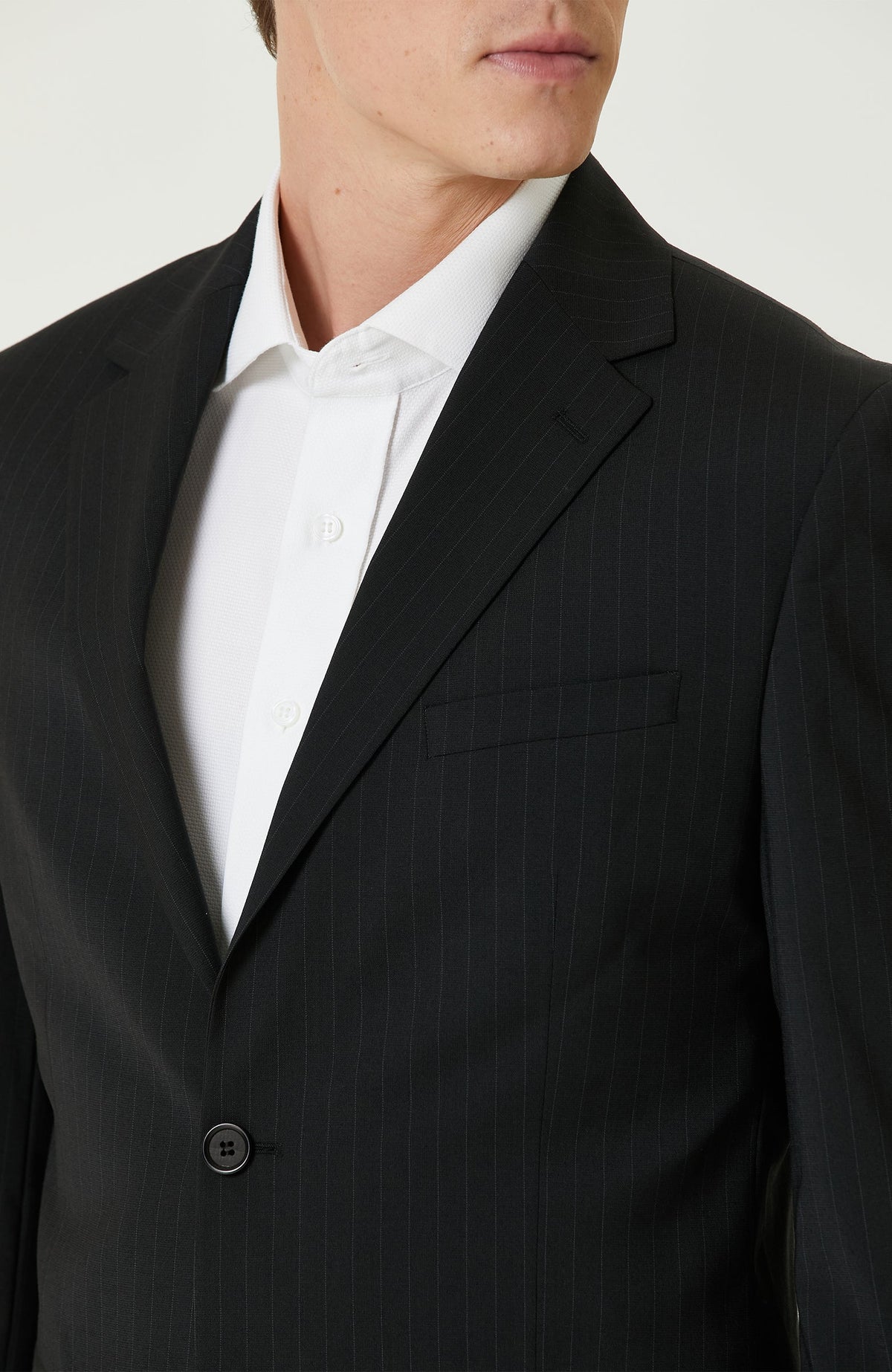 MEN'S Black Wool Mix Suit