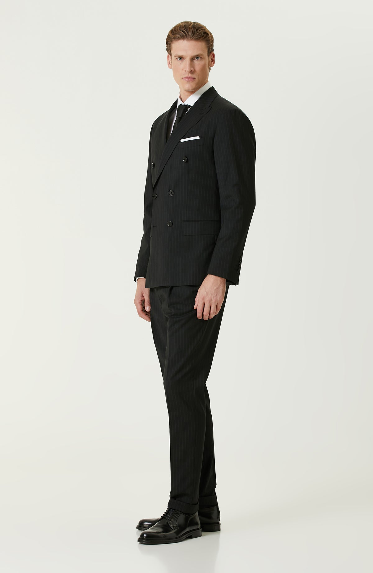 MEN'S Black Wool Mix Suit