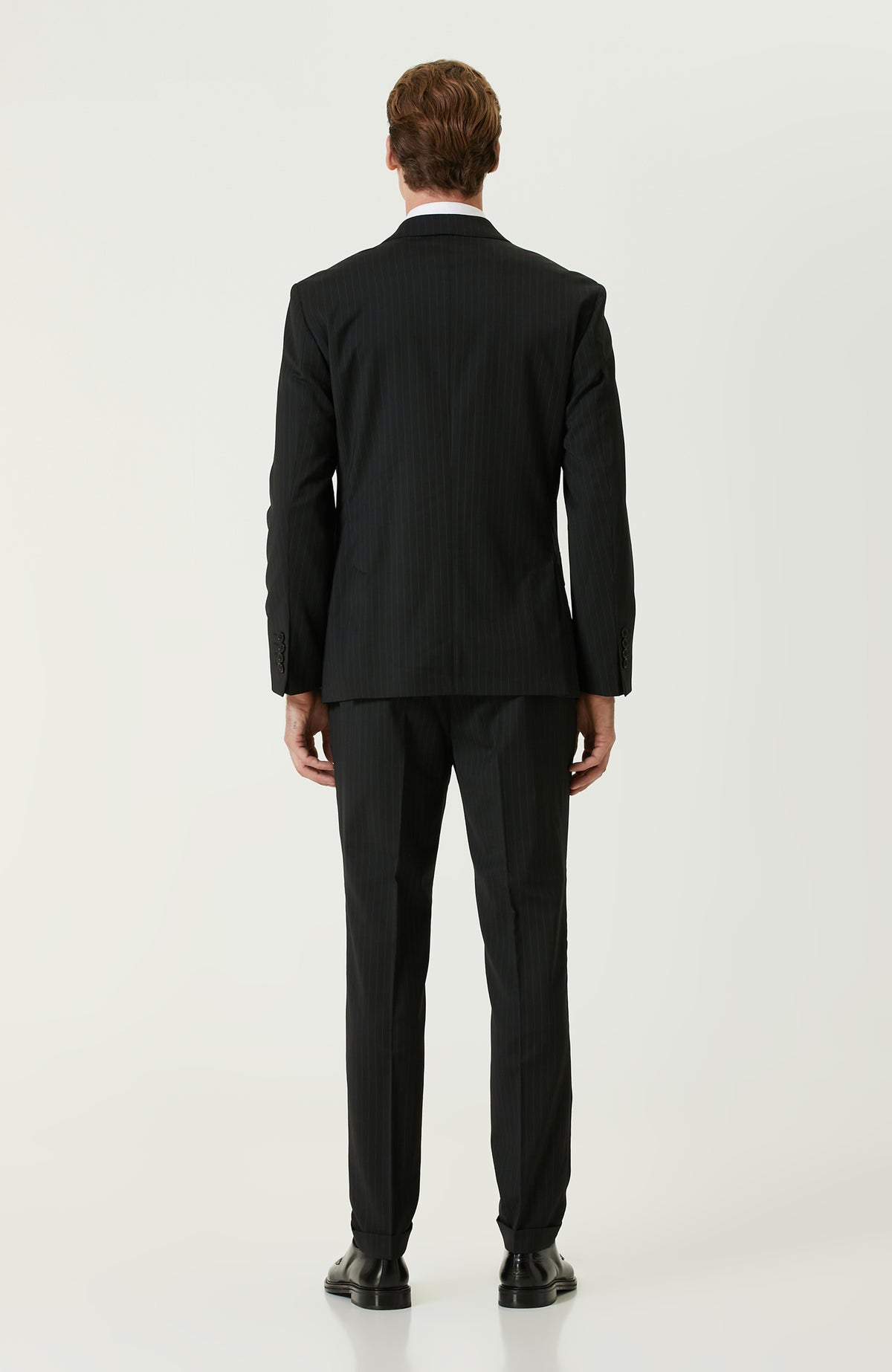 MEN'S Black Wool Mix Suit