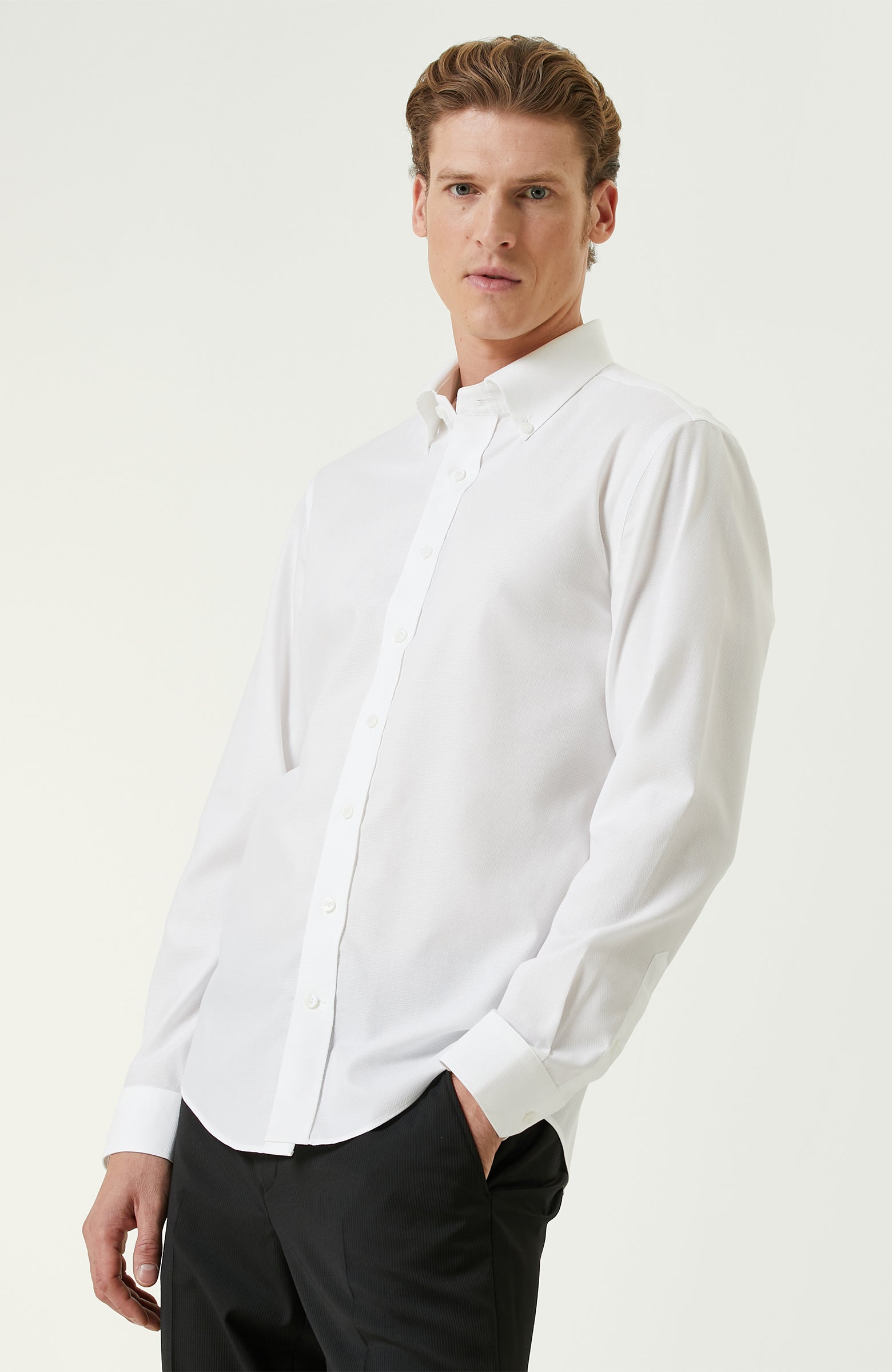 MEN'S Non-Iron White Shirt