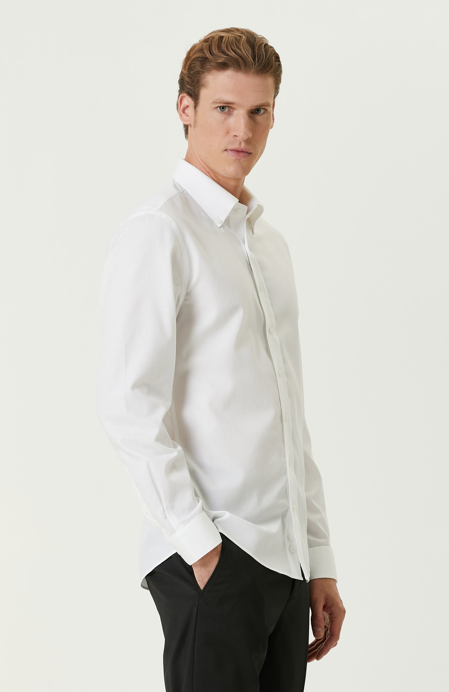 MEN'S Non-Iron White Shirt