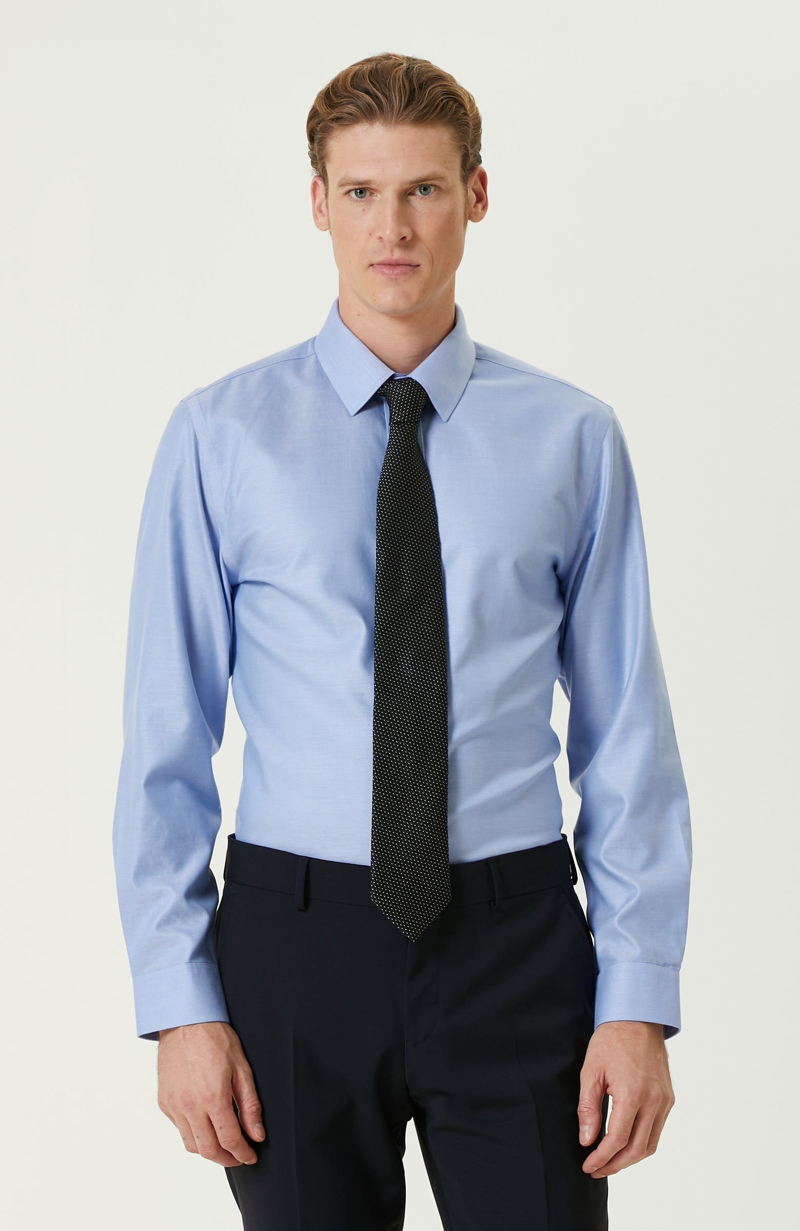 MEN'S Non-Iron Blue Oxford Shirt