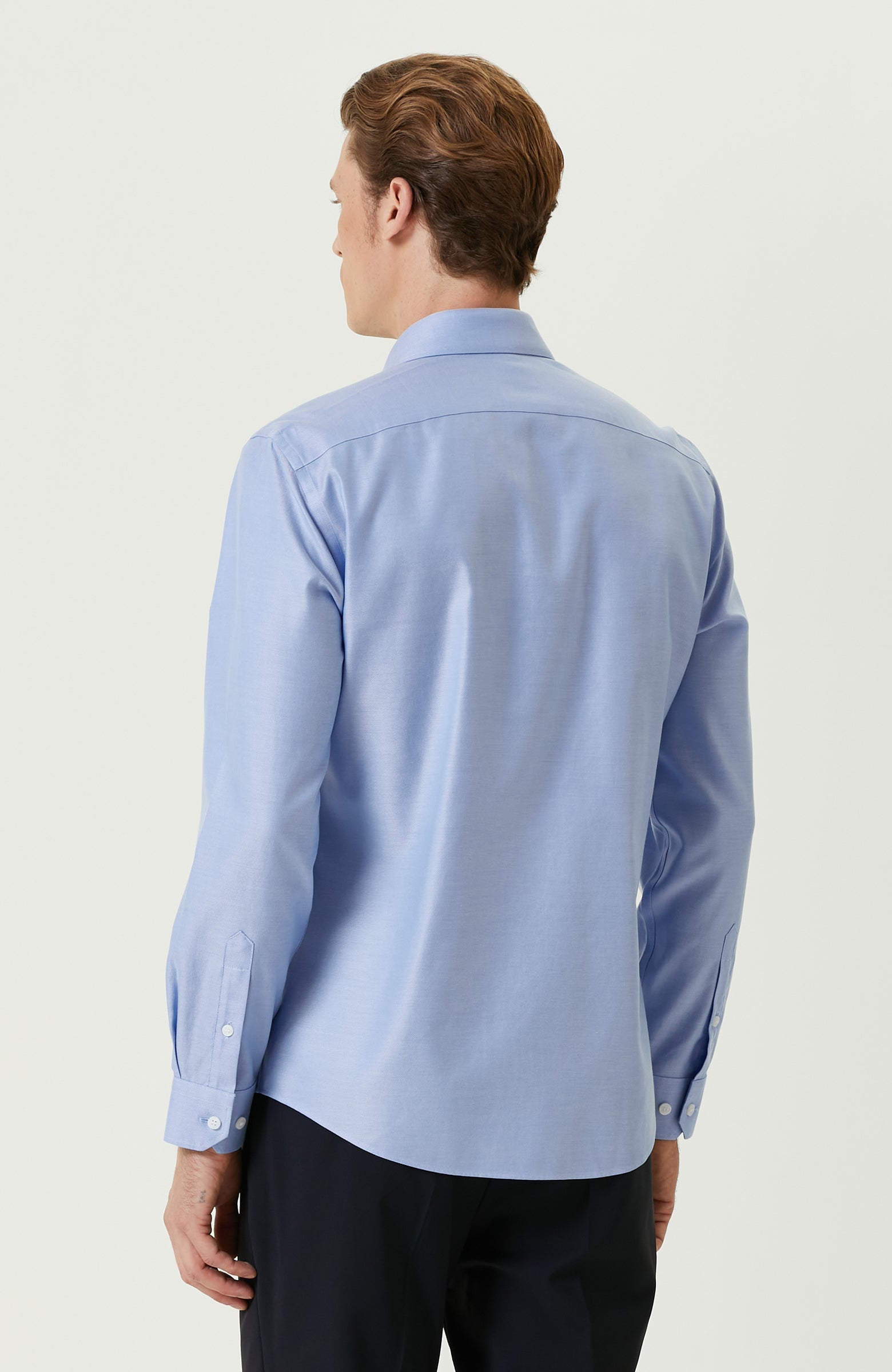 MEN'S Non-Iron Blue Oxford Shirt