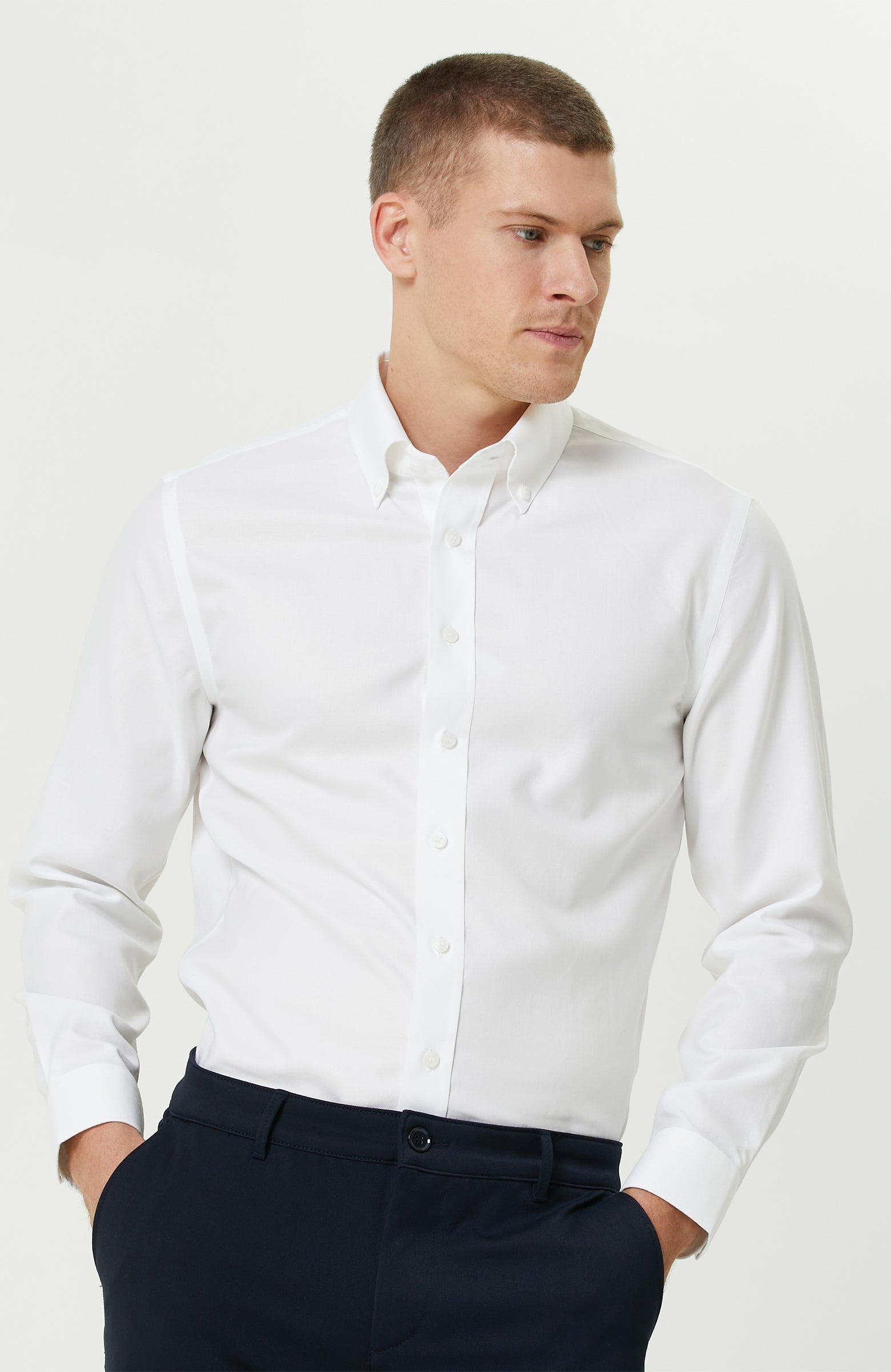 MEN'S White Oxford Shirt