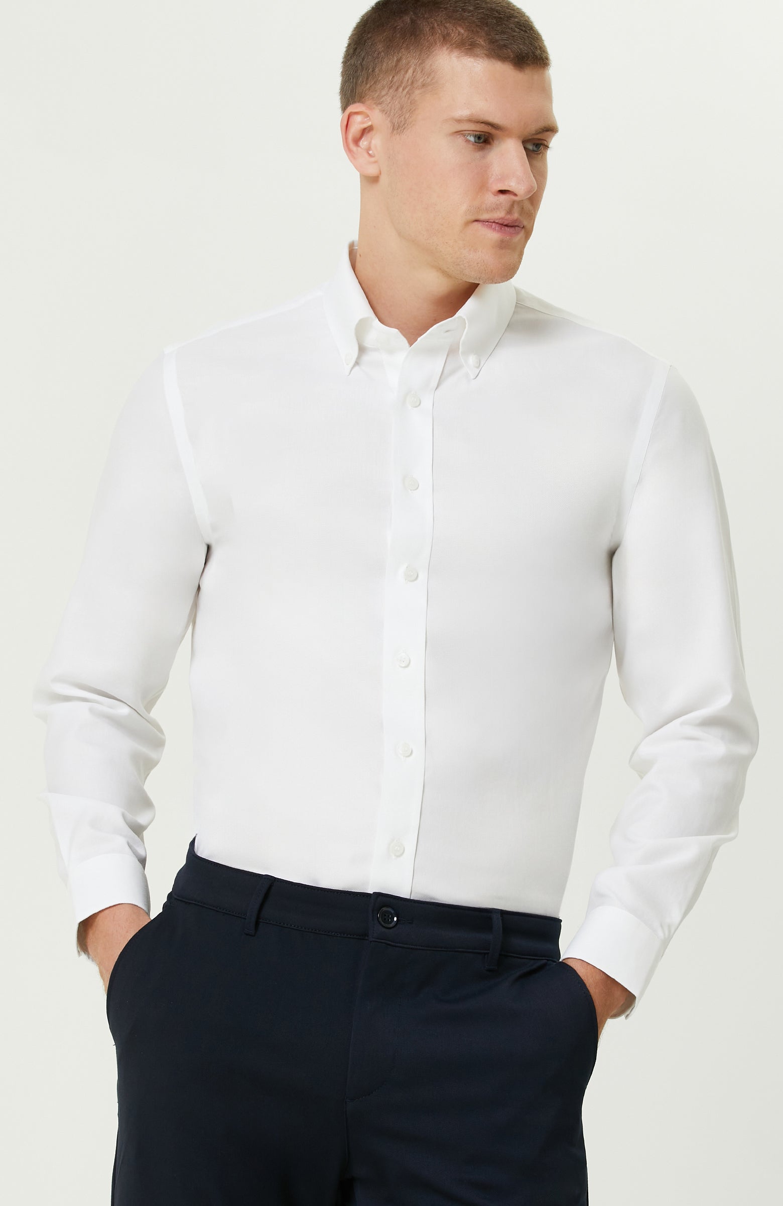 MEN'S White Oxford Shirt