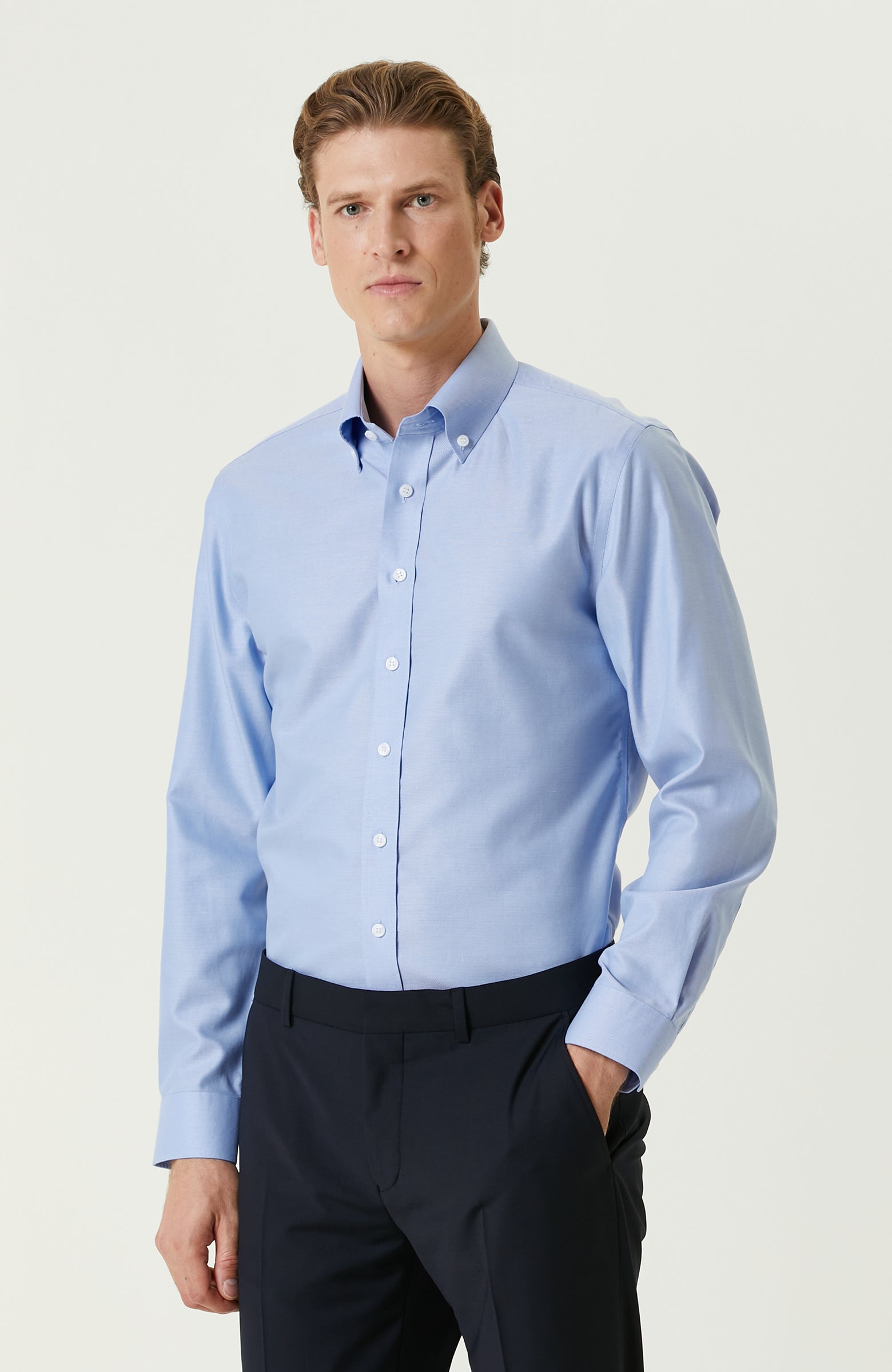 MEN'S Blue Oxford Shirt