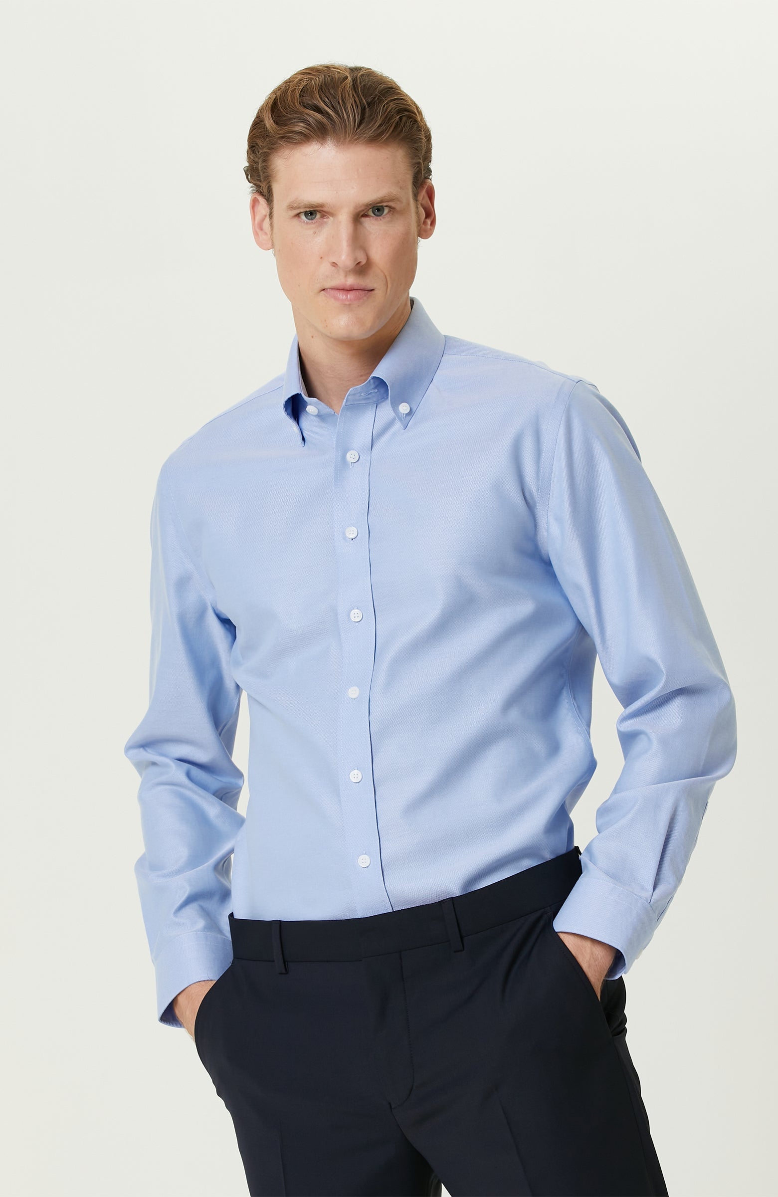 MEN'S Blue Oxford Shirt