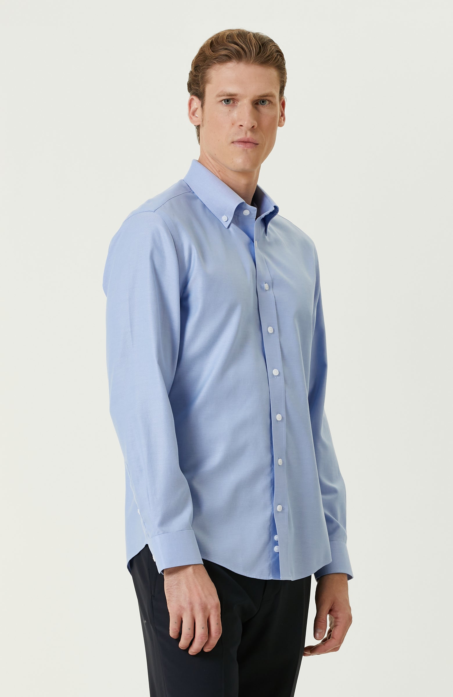 MEN'S Blue Oxford Shirt