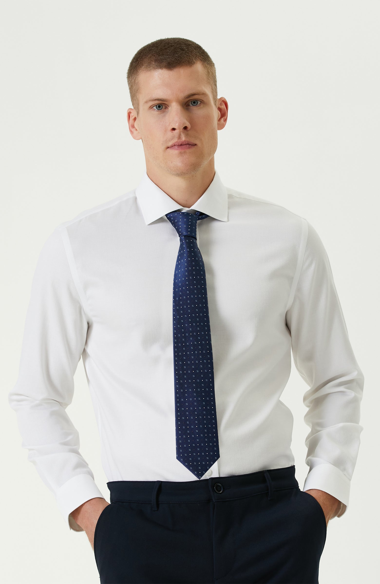 MEN'S NON-IRON JACQUARD SHIRT